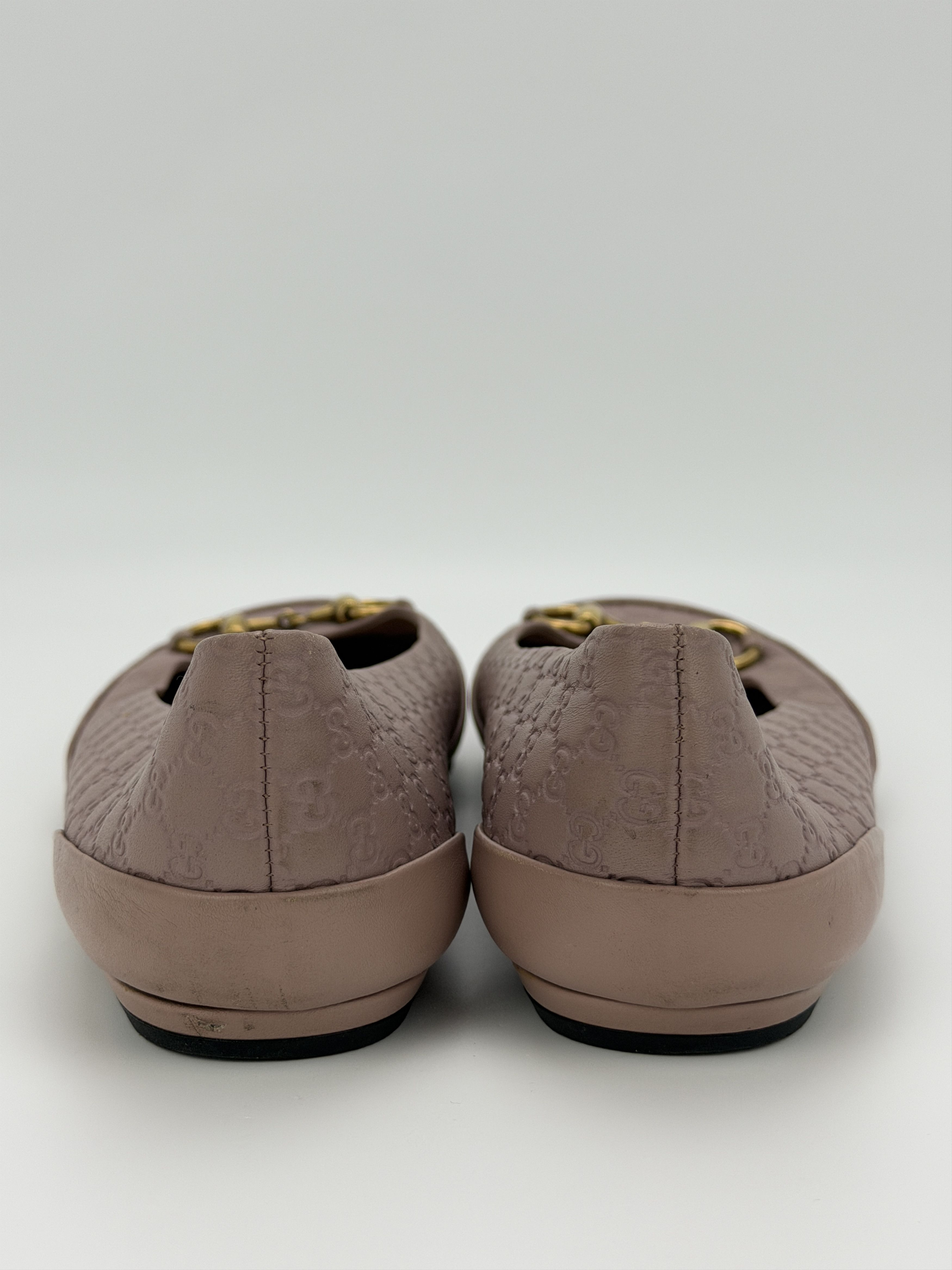 Gucci Gucci Guccissima Horsebit Leather Ballet Flats Shoes Size US 6.5 / IT 36.5 - 11 Thumbnail