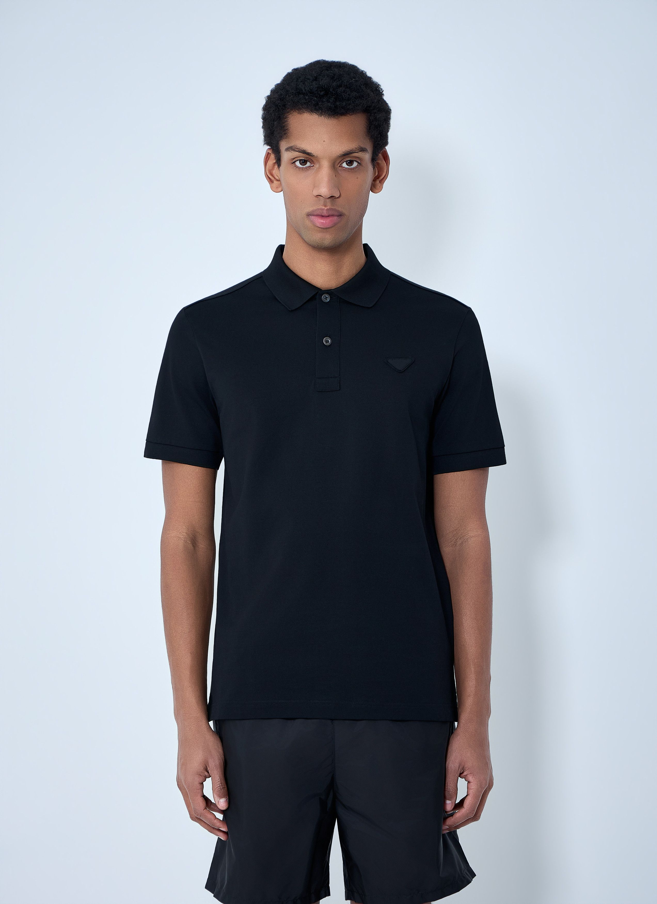Prada Logo Motif Polo Shirt Size US XL / EU 56 / 4 - 1 Thumbnail