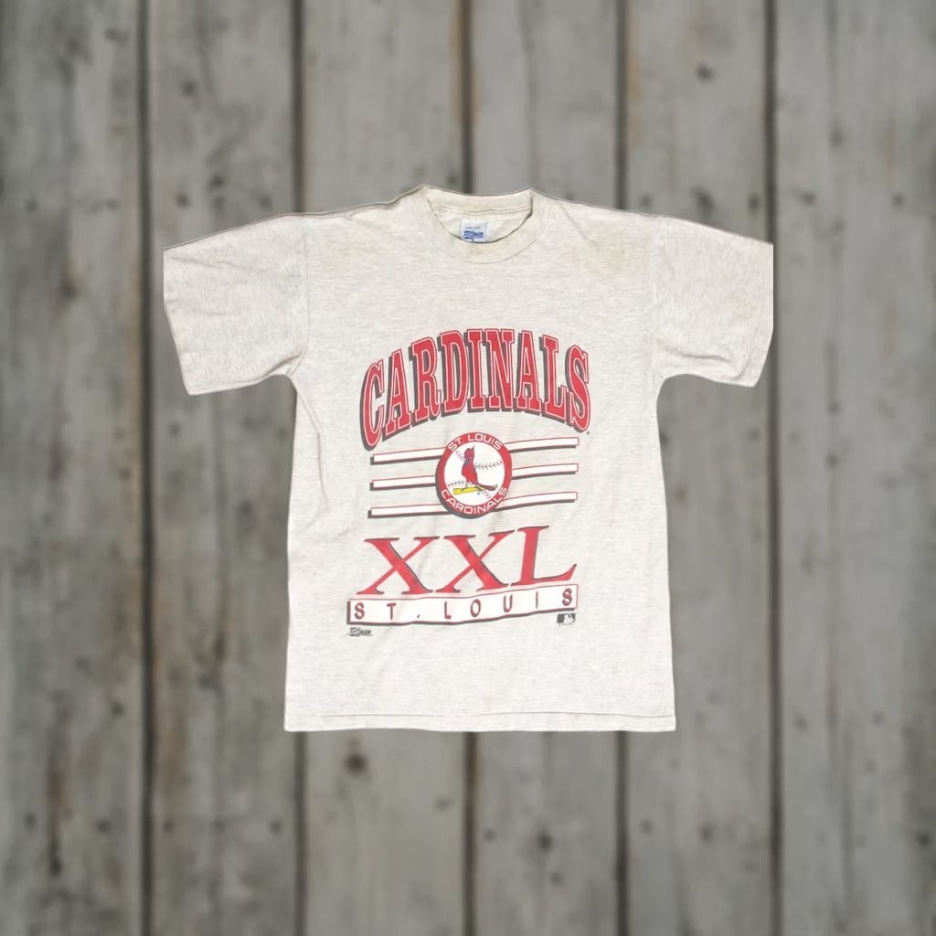 Salem Sportswear VINTAGE 1992 St. Louis Cardinals T-Shirt Salem Sportswear Gray Medium Unisex Adults Cotton Mens Womens Size US M / EU 48-50 / 2 - 1 Thumbnail