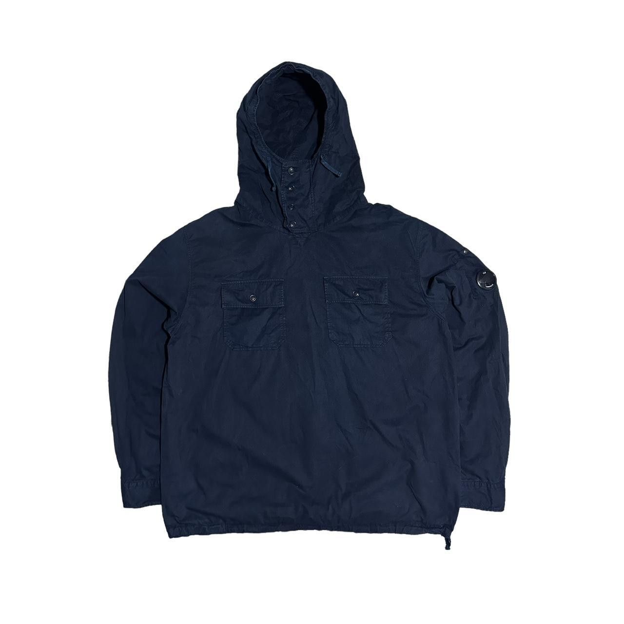 Image of C P Company Cp Company Gambardine Pullover Double Pocket Smock in Navy, Men's (Size 2XL)