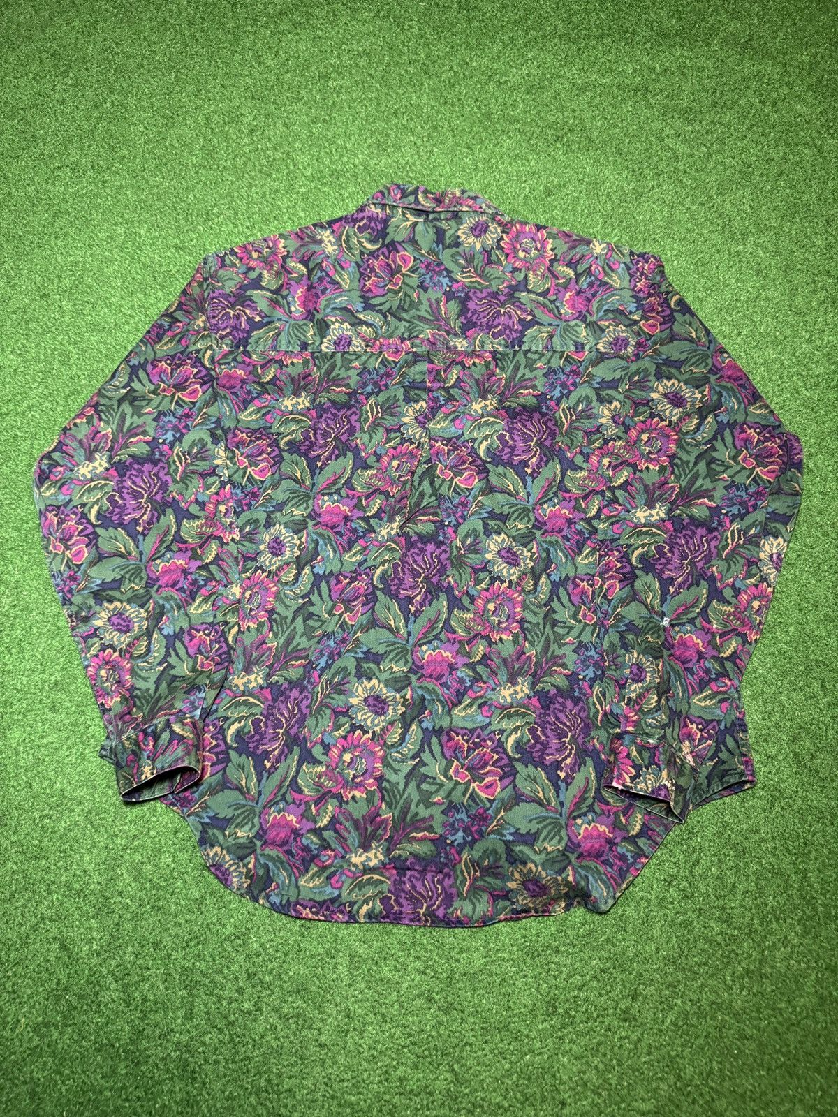 Woolrich Woolen Mills Woolrich Floral Flower Vintage 90s Button Up Blouse Shirt M Size M / US 6-8 / IT 42-44 - 4 Thumbnail