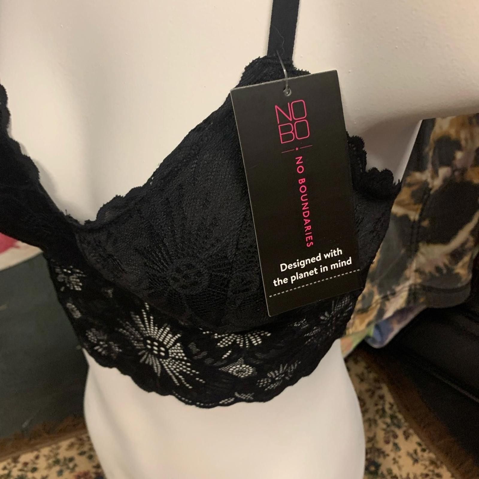 Bcbgmaxazria Black Lace Bralette by BCBG Size ONE SIZE - 2 Thumbnail