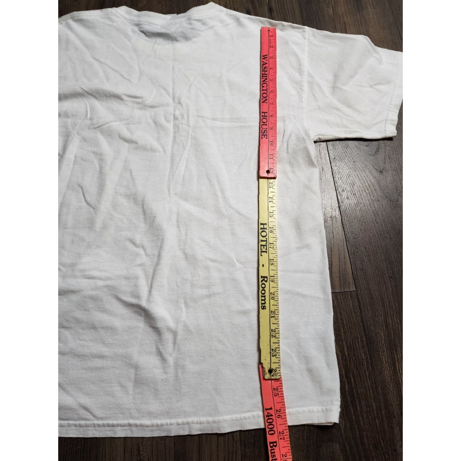 Gildan VINTAGE Gildan T-Shirt 90s Mens L White Short Sleeve Crew Neck 90s Travel Marina Boats USA Souvenir Graphic Print Vintage 90s Mens L Size US L / EU 52-54 / 3 - 2 Thumbnail
