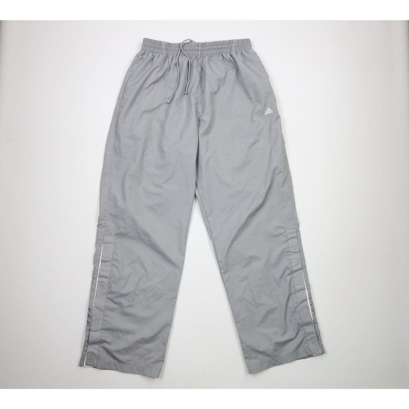 Adidas × Vintage Vintage Y2K 2001 Adidas Distressed Wide Leg Pants Size US 40 / EU 56 - 1 Thumbnail