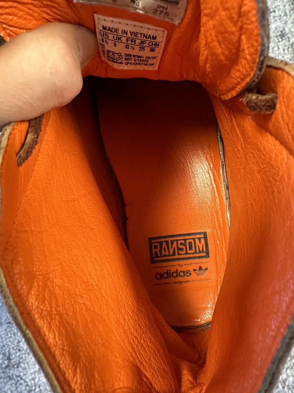 Adidas × Ransom Clothing Y2K Adidas Ransom Leather Boots Rare Streetwear Hype USA 9,5 Size US 9.5 / EU 42-43 - 7 Thumbnail