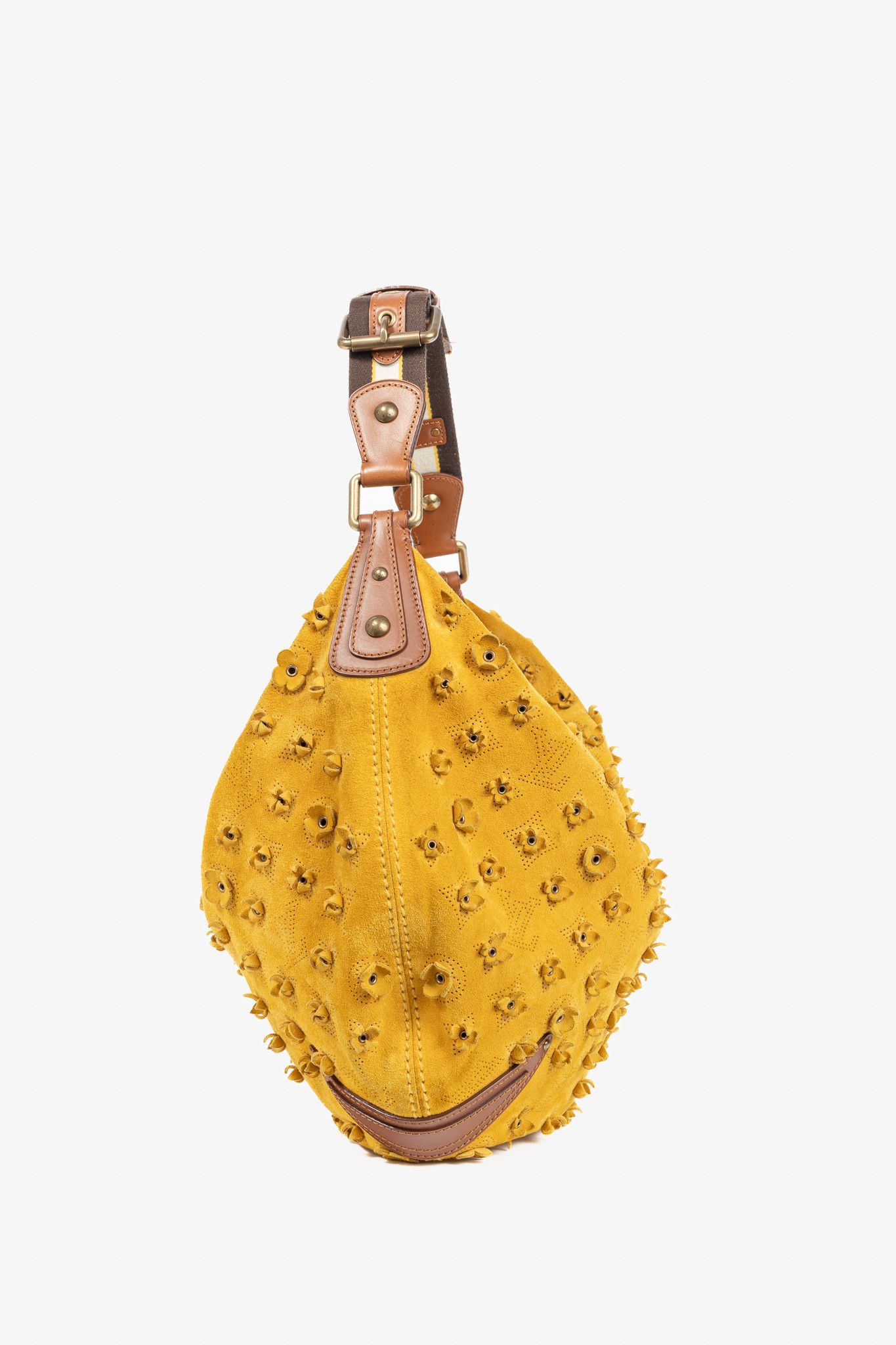 Louis Vuitton Louis Vuitton Onatah Fleurs GM Mais Suede Hobo Bag Size ONE SIZE - 3 Thumbnail