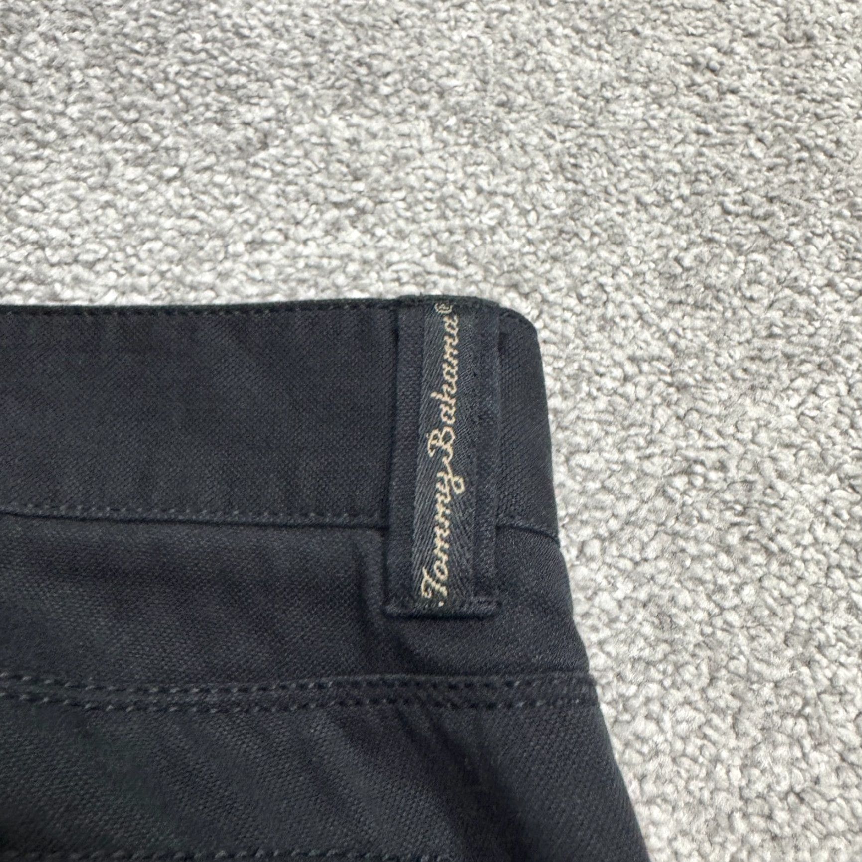 Tommy Bahama Tommy Bahama Straight Leg Pants Mens 38x30 Black Flat Front Casual Preppy Classic Navy? Size US 38 / EU 54 - 4 Thumbnail
