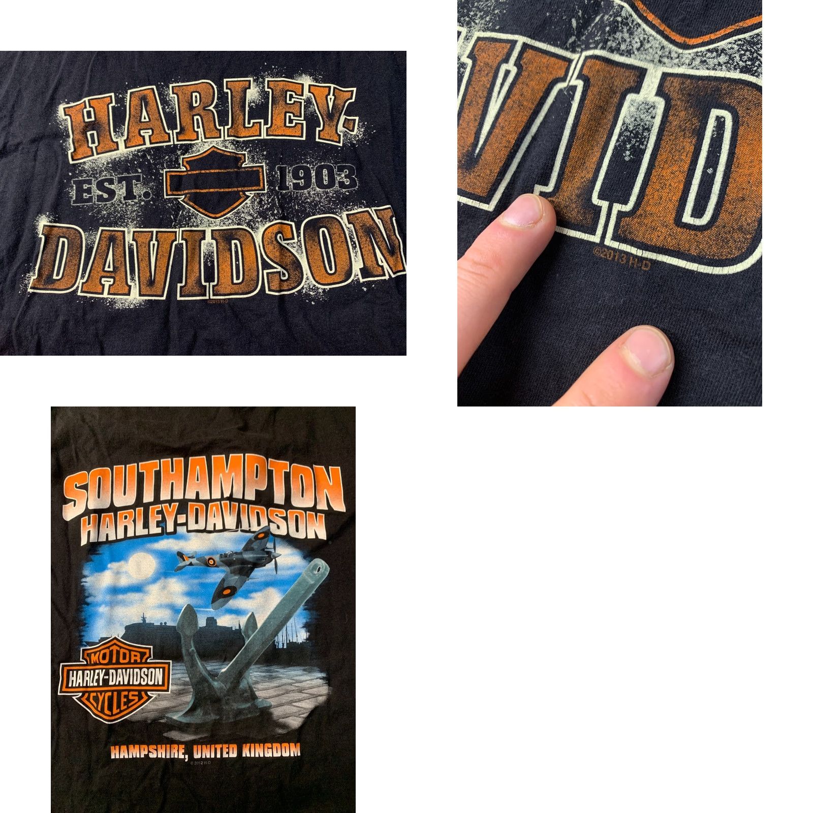 Harley Davidson Harley Davidson Southampton 2012 Men Shirt Jersey Tee Official Product XL Black Shirt Mens XXL? Size US XL / EU 56 / 4 - 8 Thumbnail