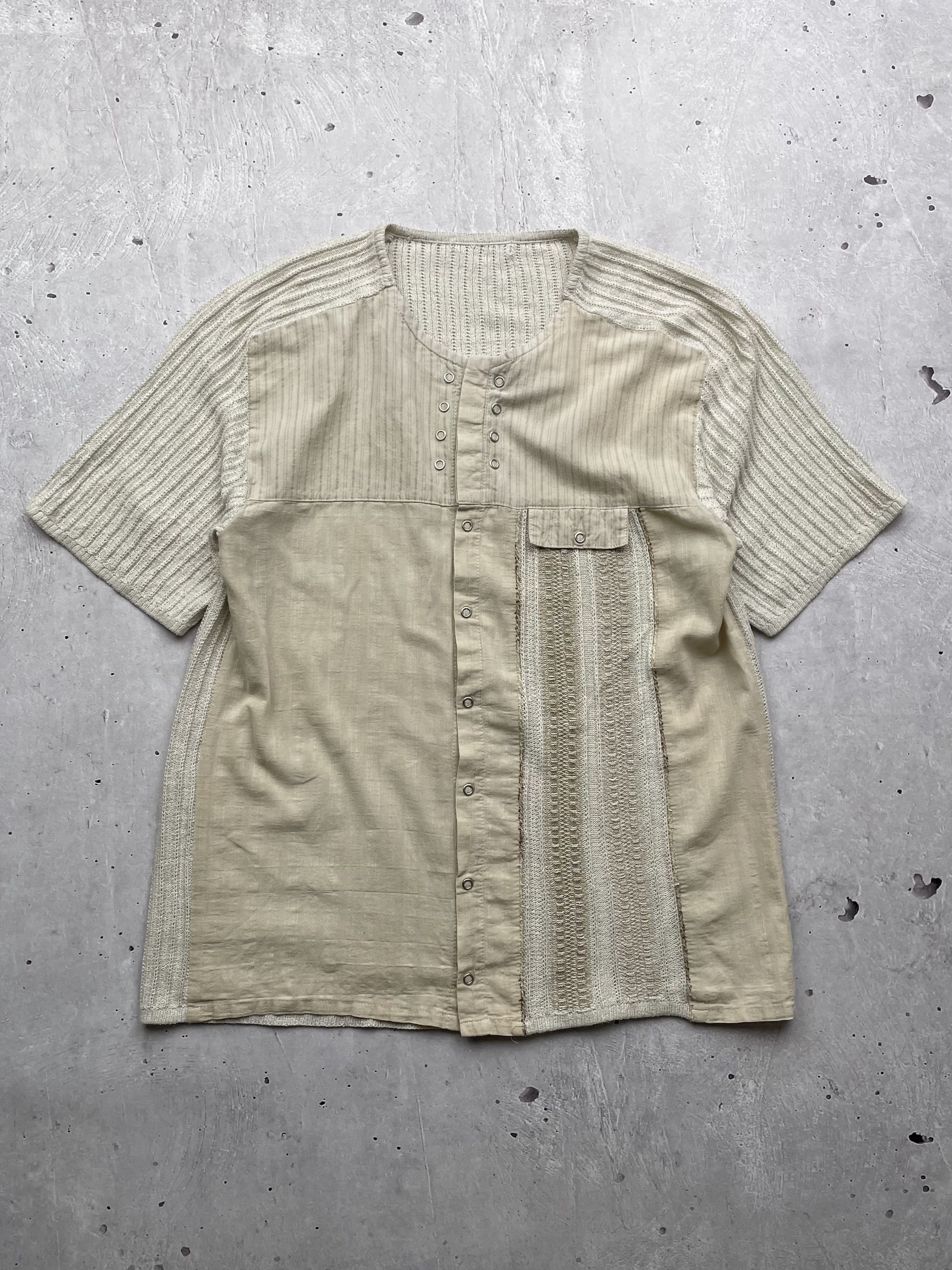 Japanese Brand × Vintage Vintage Knitted Mesh T-Shirt Size US M / EU 48-50 / 2 - 1 Thumbnail
