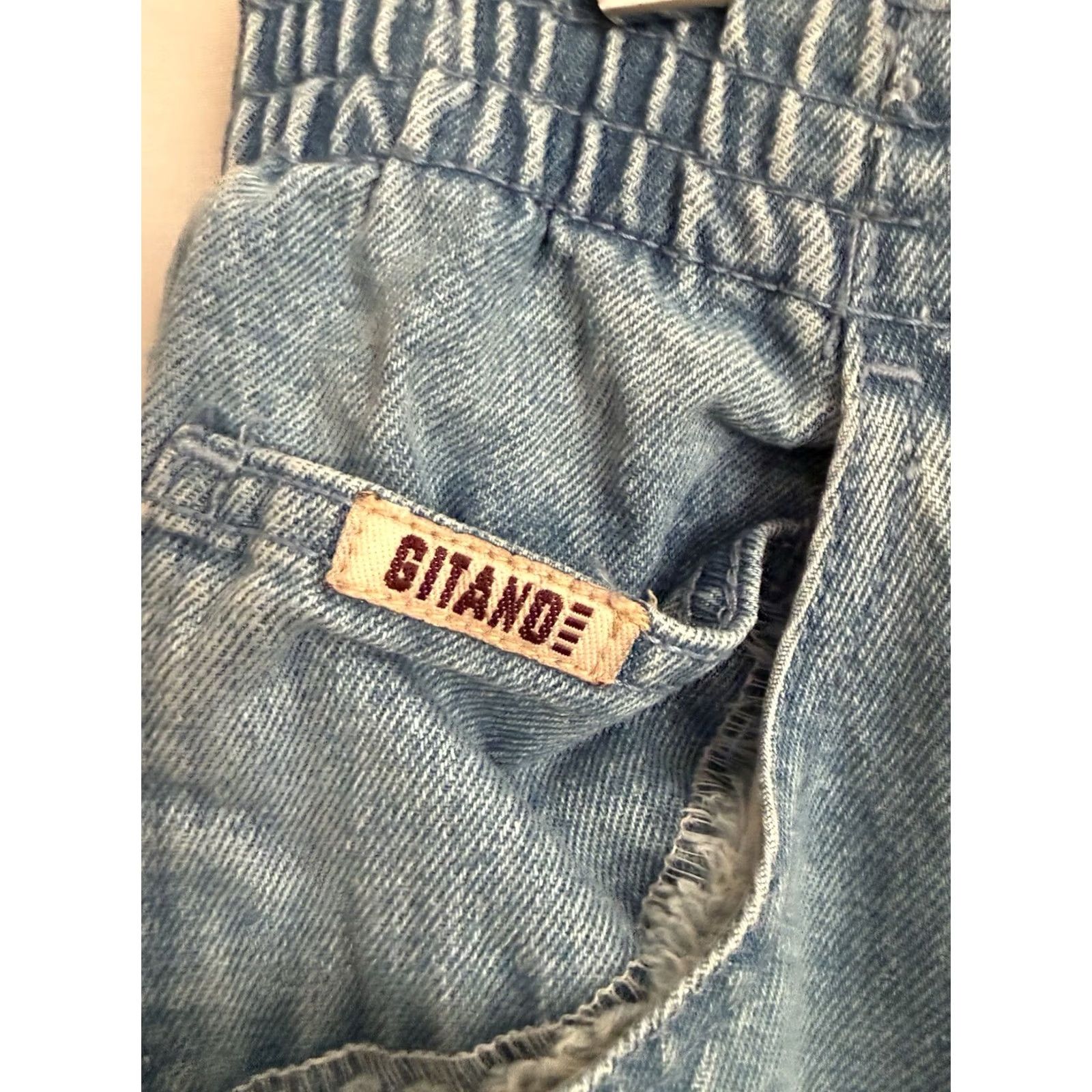 Vintage Gitano Vintage Women’s Jeans Size 12 High Rise 80s Denim Relaxed Fit Mom 5-Pocket Blue N/A? Size 34" / US 12 / IT 48 - 4 Thumbnail