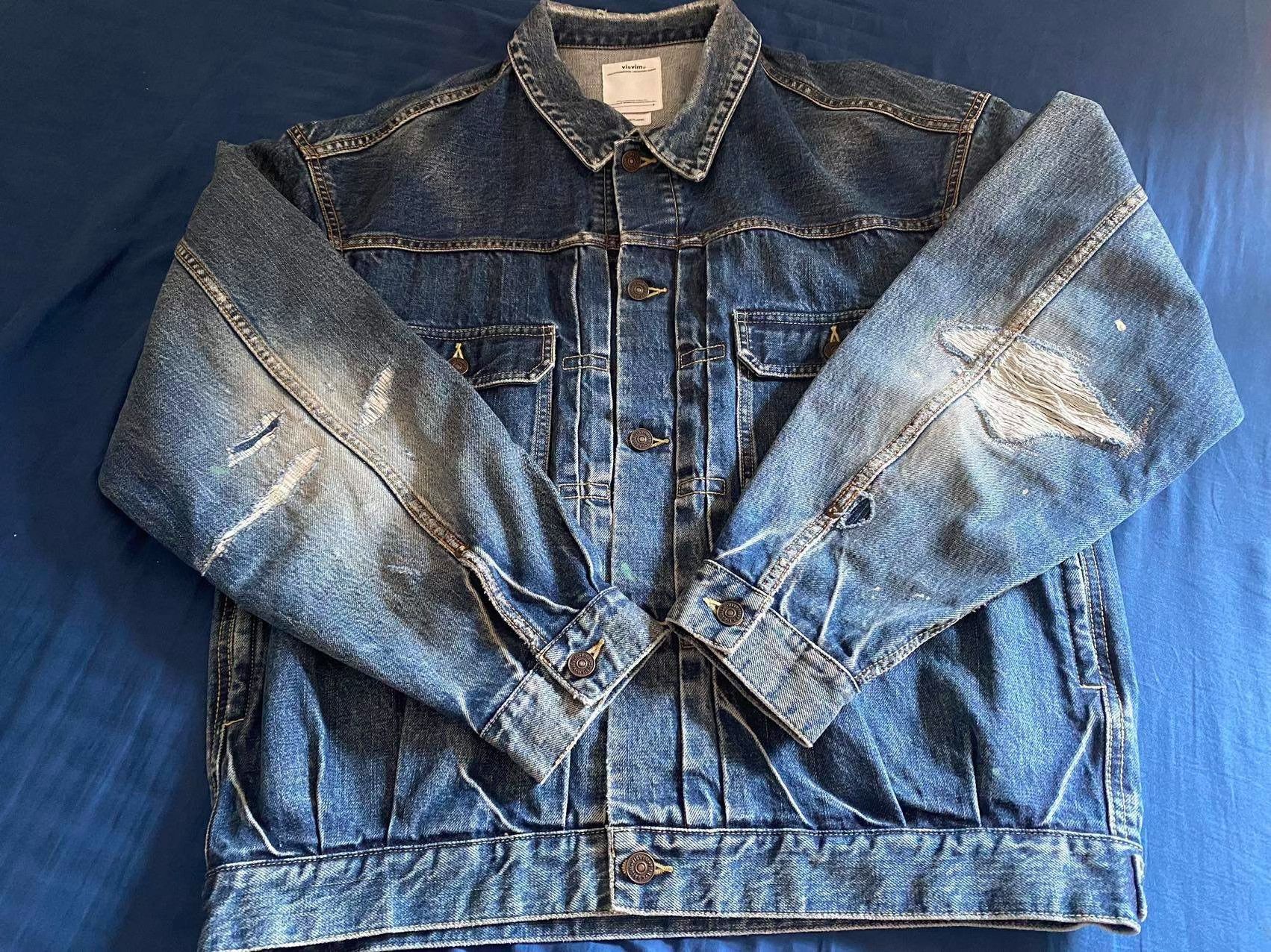 Visvim Visvim 101xx DMGD-1006 Denim Jacket Size US L / EU 52-54 / 3 - 1 Thumbnail