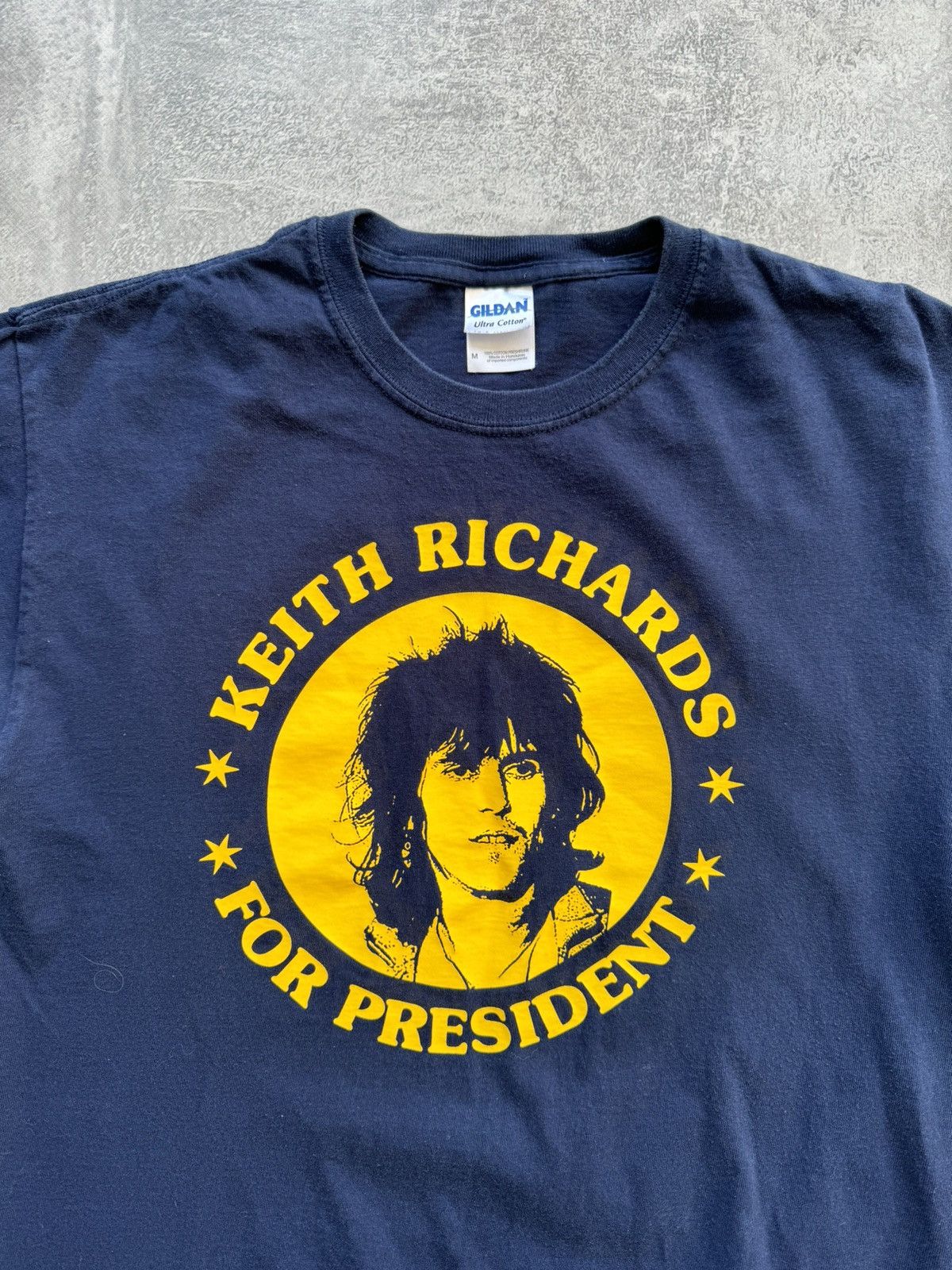 Band Tees Rare Vintage Keith Richards For President Tee Size US M / EU 48-50 / 2 - 3 Thumbnail
