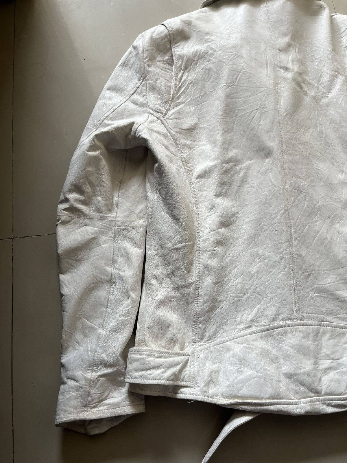 Japanese Brand Custom Culture white leather jacket Size US M / EU 48-50 / 2 - 8 Thumbnail