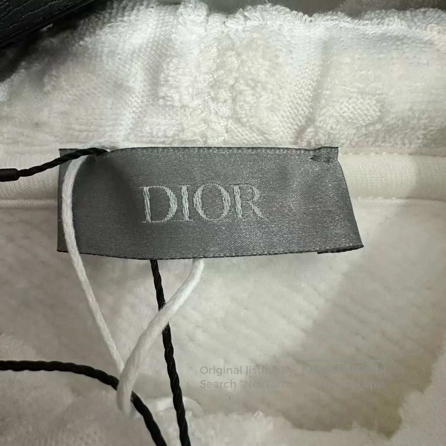 Dior dior hooded towel sweatshirt in white. Size XL / US 12-14 / IT 48-50 - 3 Thumbnail