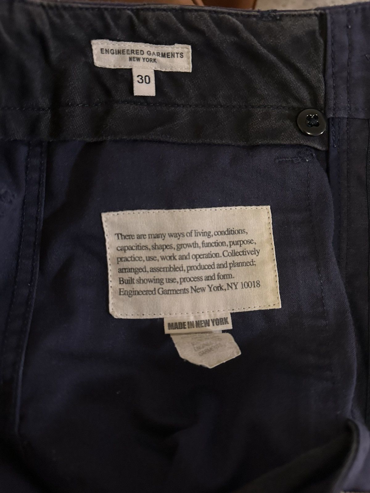Engineered Garments Engineered Garments Fatigue Pants in Navy Size US 30 / EU 46 - 5 Thumbnail
