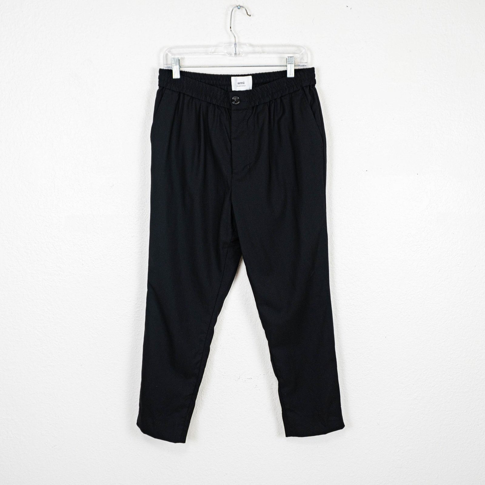 AMI AMI Alexandre Mattiussi Cropped Pleated wool Trousers M Slim Size US 30 / EU 46 - 2 Thumbnail