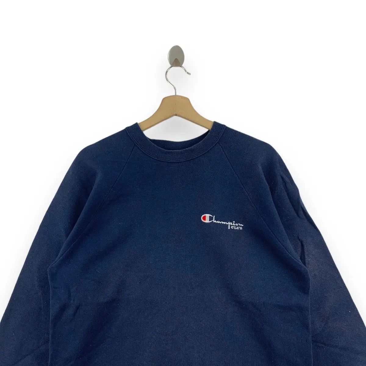 Champion Vintage 90’ CHAMPION CLUB Script Logo Crewneck Sweatshirt Size L / US 10 / IT 46 - 2 Thumbnail