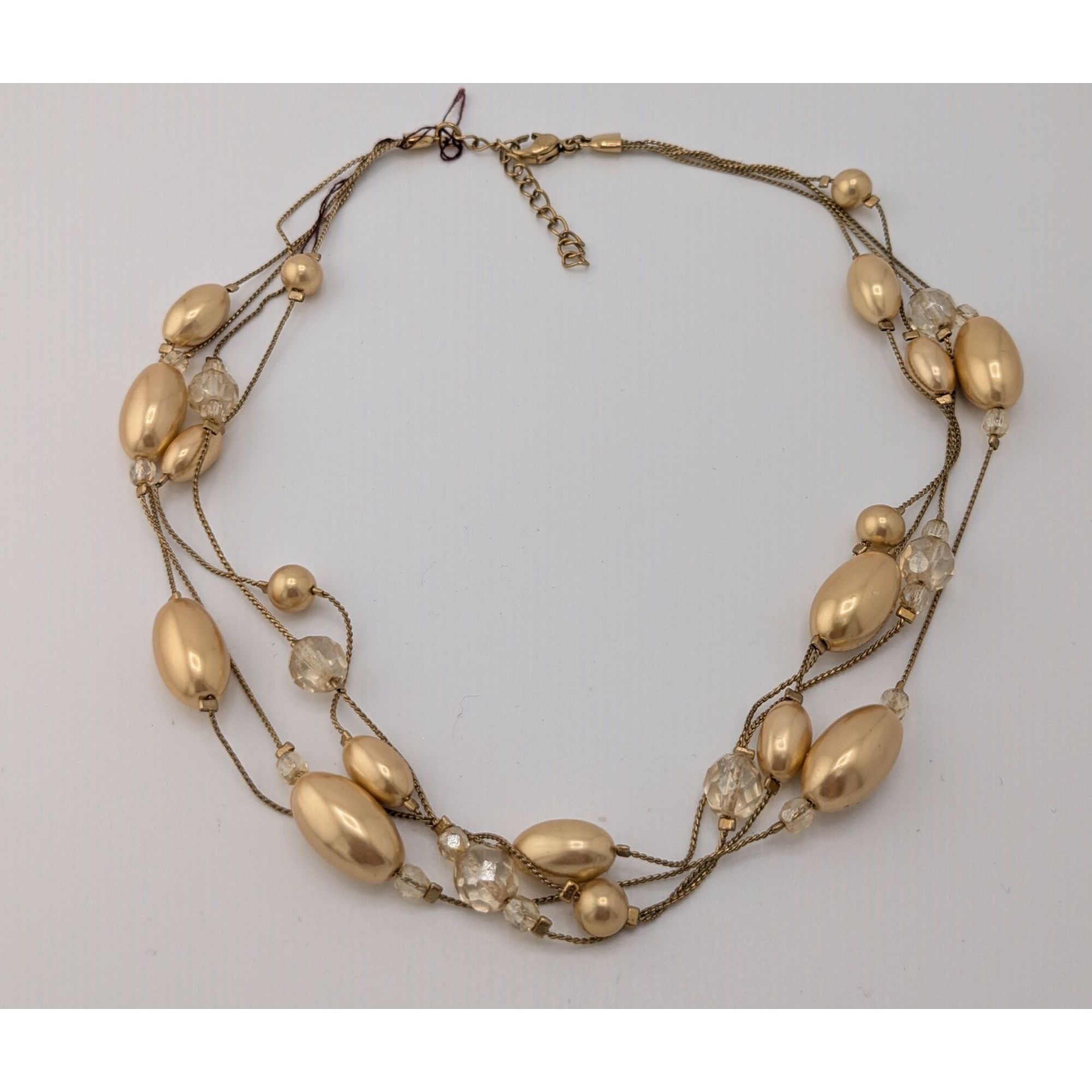 Monet Monet Glam "Carolyn" Layered Beaded Gold Tone Necklace Size ONE SIZE - 5 Thumbnail