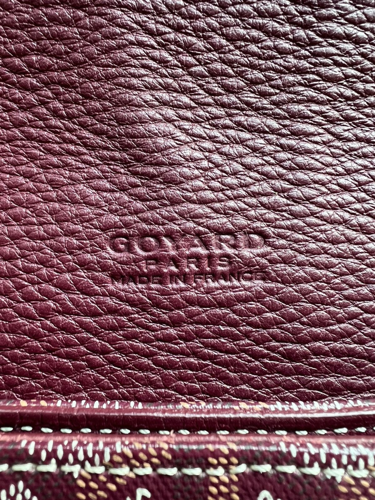 Goyard Goyard 2012 Burgundy Grand Bleu GM Messenger Bag Size ONE SIZE - 5 Thumbnail