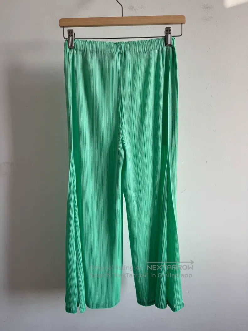 Issey Miyake Issey Miyake Green Pants Size 25" / US 0 / IT 36 - 2 Thumbnail
