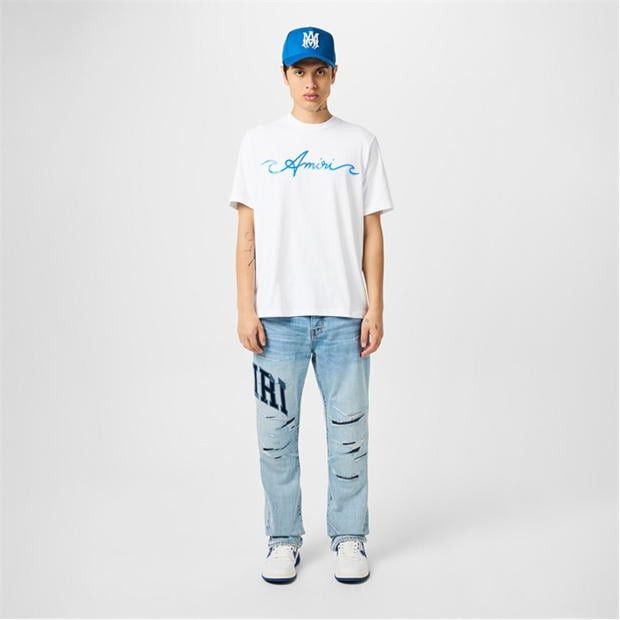 Amiri AMIRI Wave T-Shirt Size US XXL / EU 58 / 5 - 5 Thumbnail
