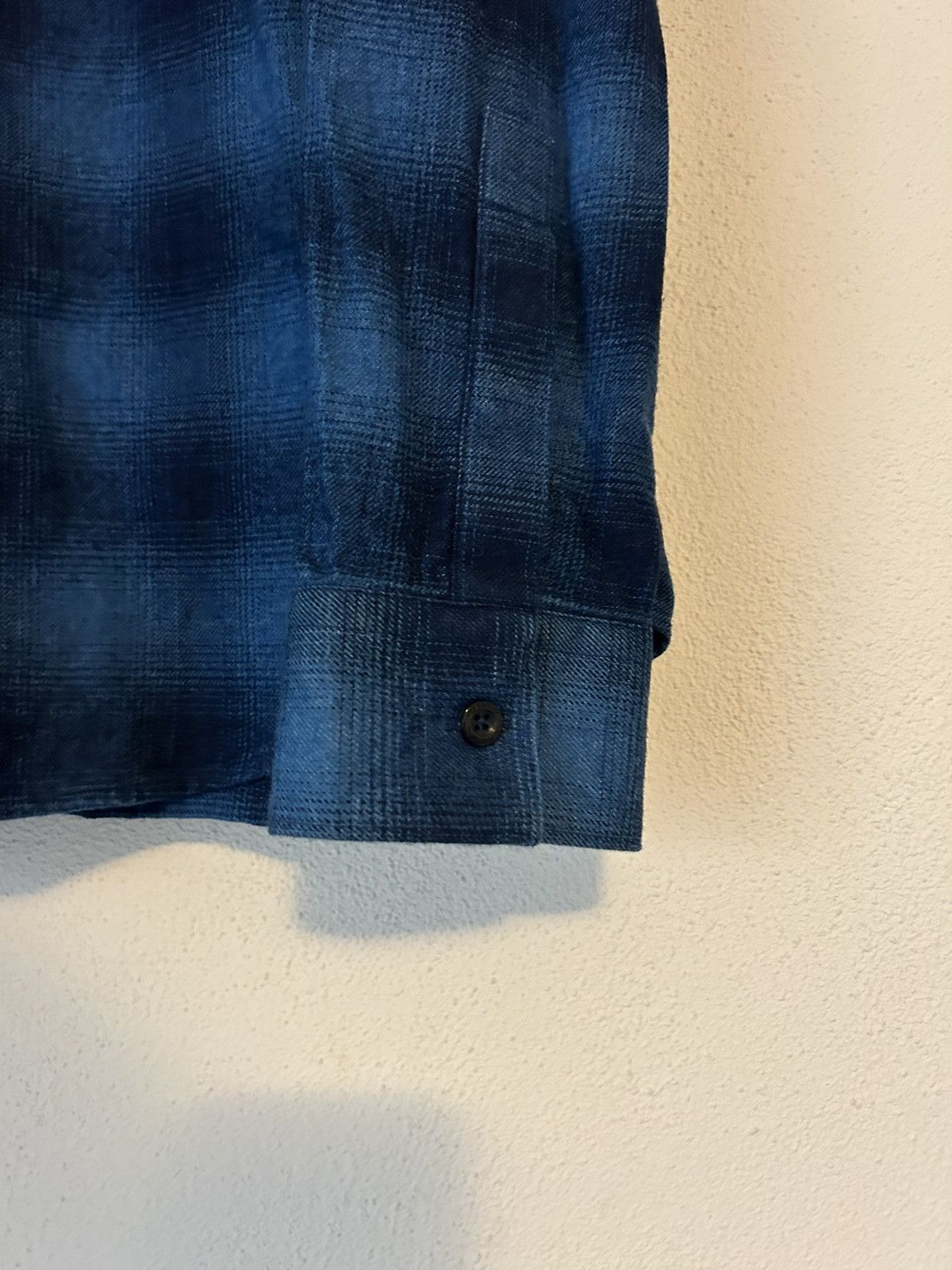 Givenchy Blue Flannel with Leather Star Application Size US M / EU 48-50 / 2 - 9 Thumbnail