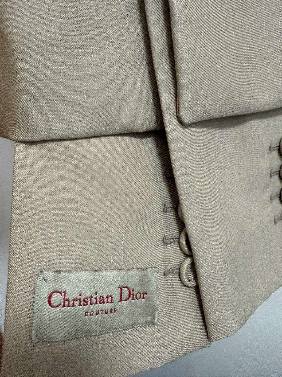 Dior Dior beige double breasted blazer jacket 48 Size 48R - 4 Thumbnail