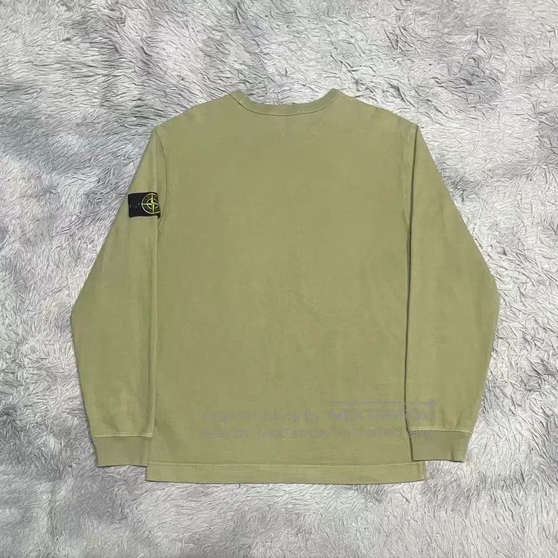 Stone Island Stone Island Round Neck Basic Sweatshirt Khaki L Size Size US L / EU 52-54 / 3 - 2 Thumbnail