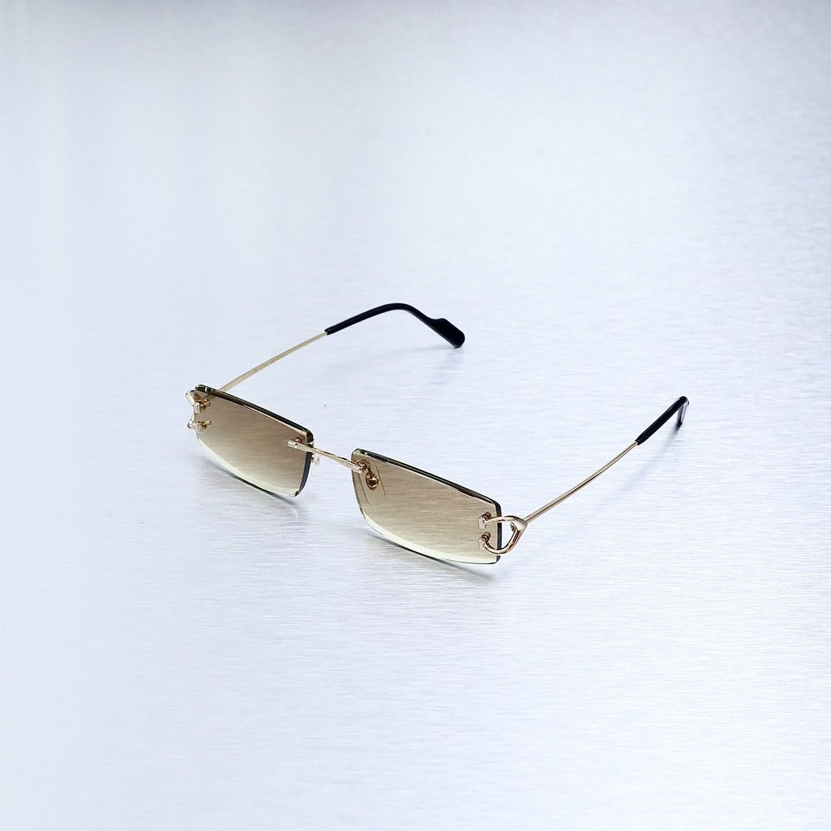 image of Cartier Ct0465S 004 Sunglasses in Gold, Men's