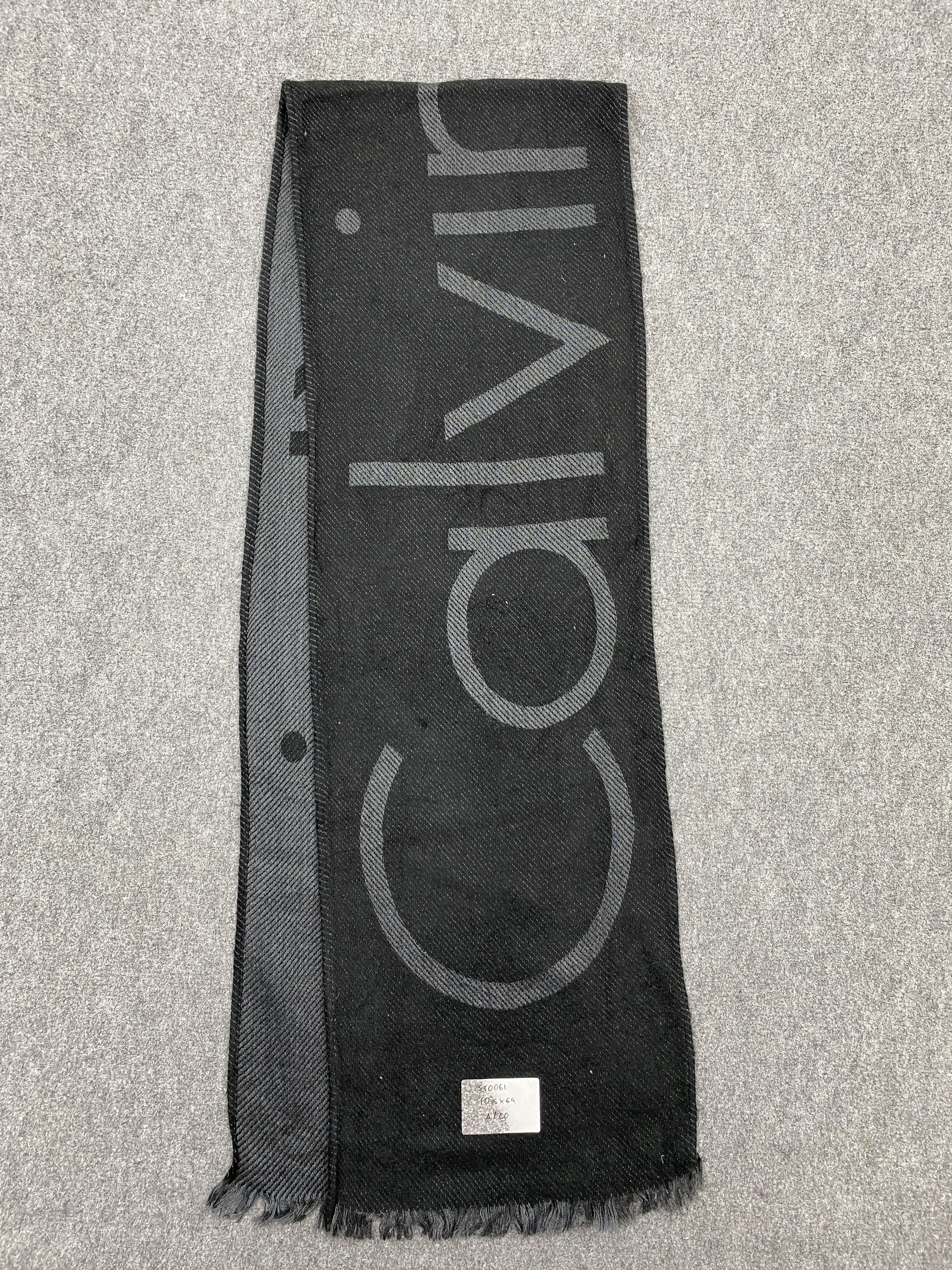 Calvin Klein Vintage Calvin Klein Spell Out Muffler Scarf - SC0061 Size ONE SIZE - 3 Thumbnail