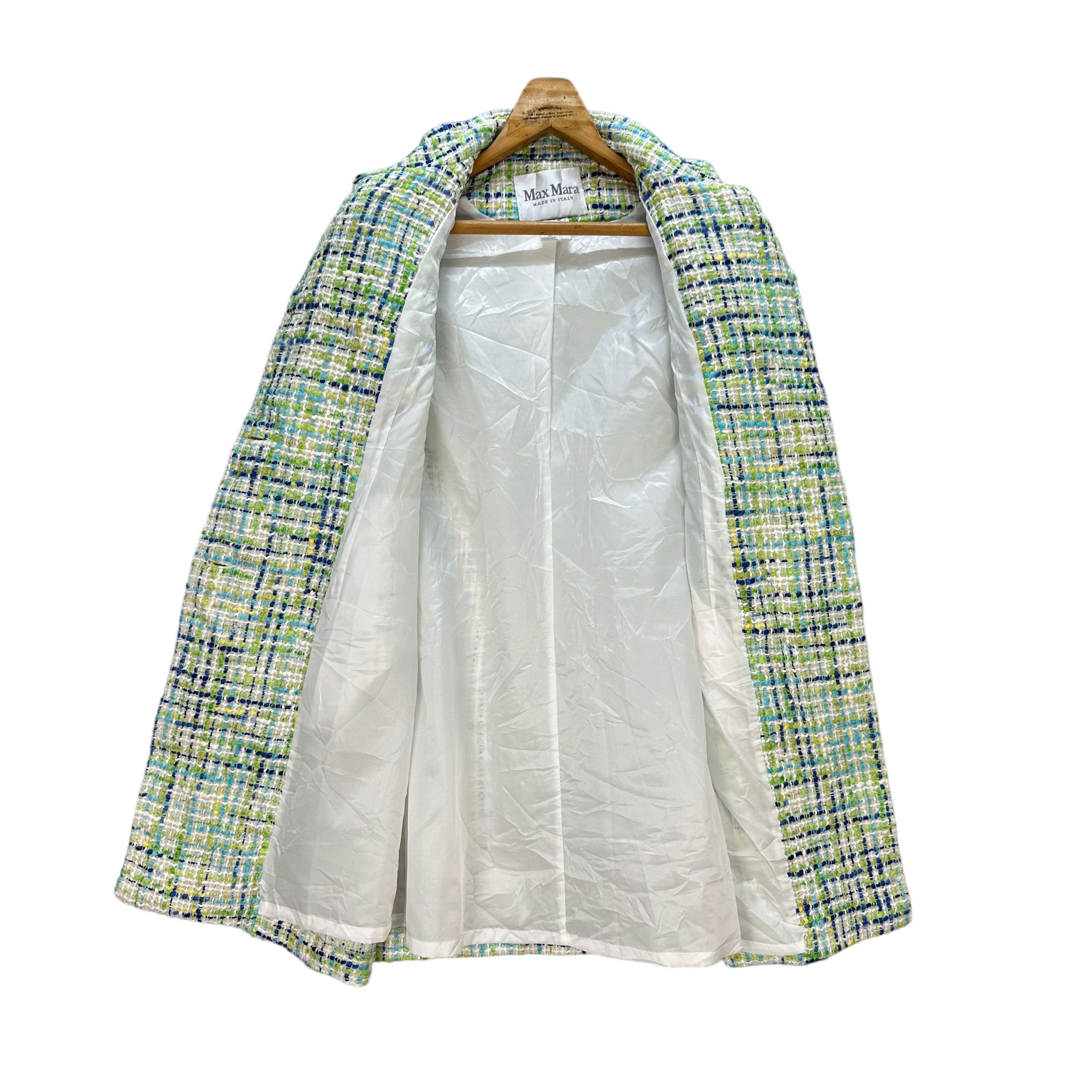 Max Mara MAX MARA DOUBLE BREASTED TWEED COAT #8580-015 Size XS / US 0-2 / IT 36-38 - 8 Thumbnail