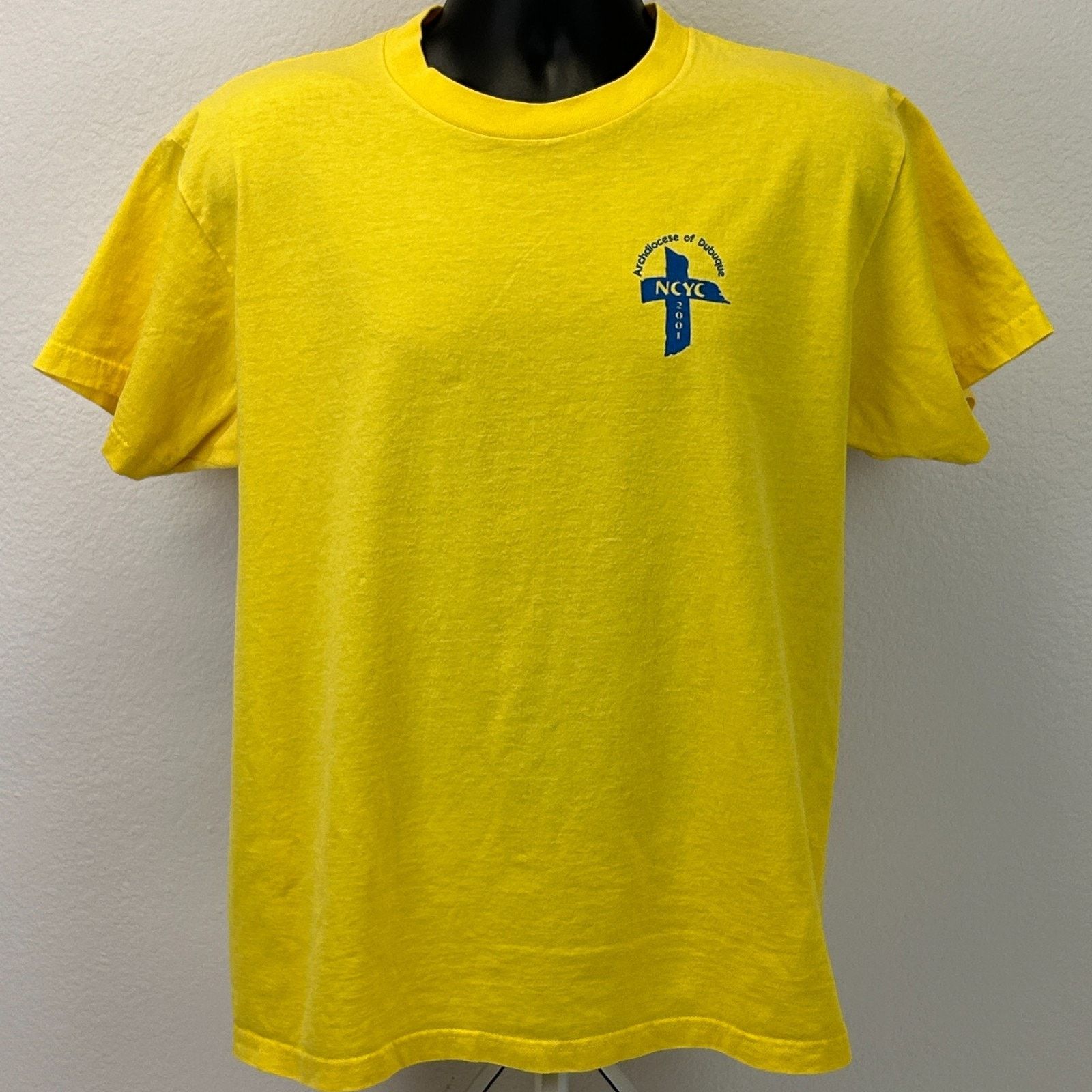Fruit Of The Loom Vintage Y2Ks NYCY Archdiocese of Dubuque T Shirt L Large Size US L / EU 52-54 / 3 - 2 Thumbnail