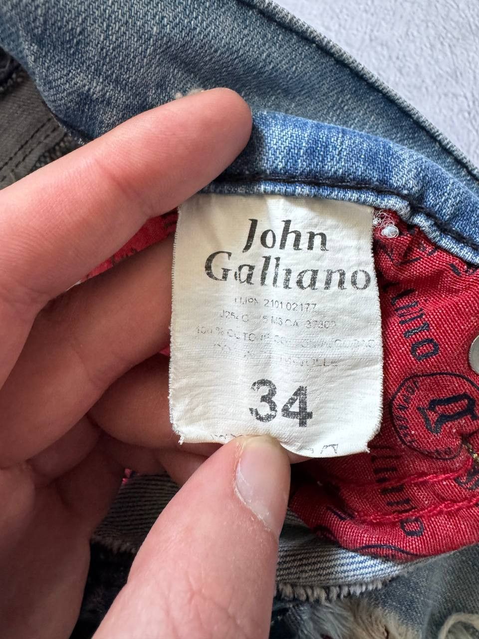 John Galliano 2000s John Galliano Distressed Jeans Denim Pants Size US 34 / EU 50 - 9 Thumbnail
