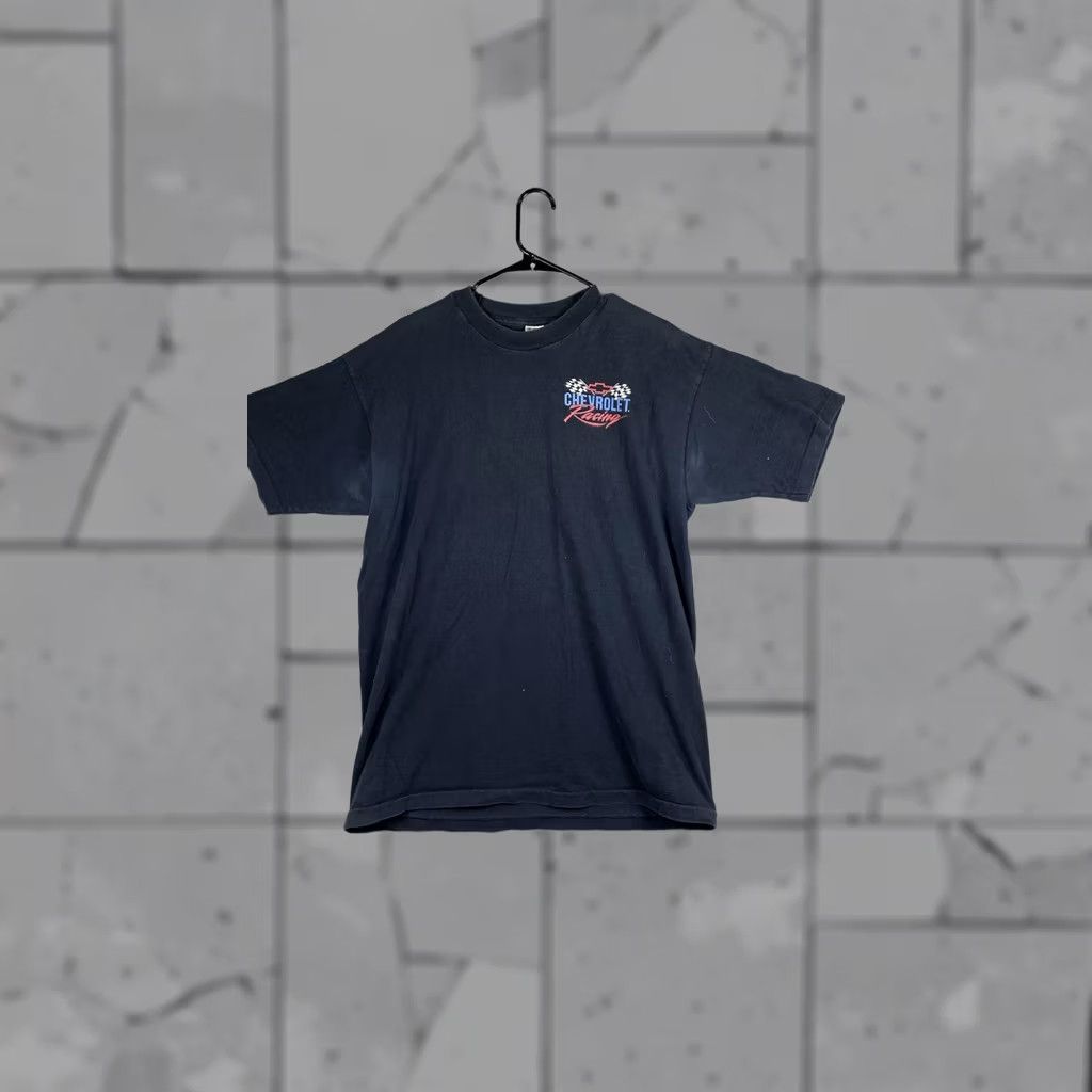 Fruit Of The Loom VINTAGE Chevrolet Racing Shirt Mens XL Black Graphic Tee Car NASCAR 90s Size US XL / EU 56 / 4 - 1 Thumbnail