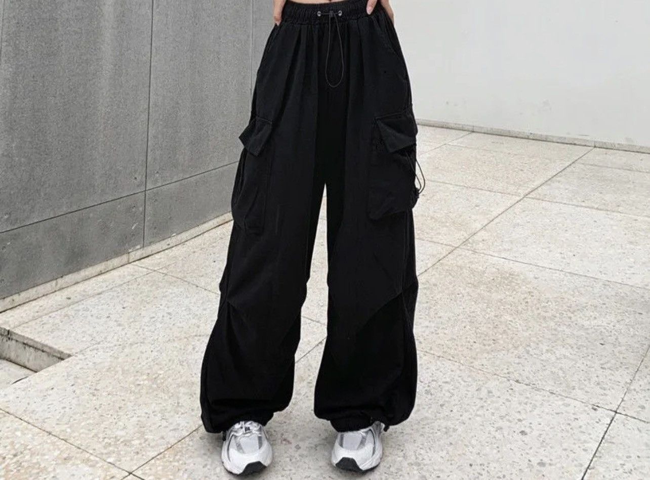 Designer × Other Casual Joggers Low Waist Wide Leg Baggy Oversize Sweatpants Size 30" / US 8 / IT 44 - 4 Thumbnail