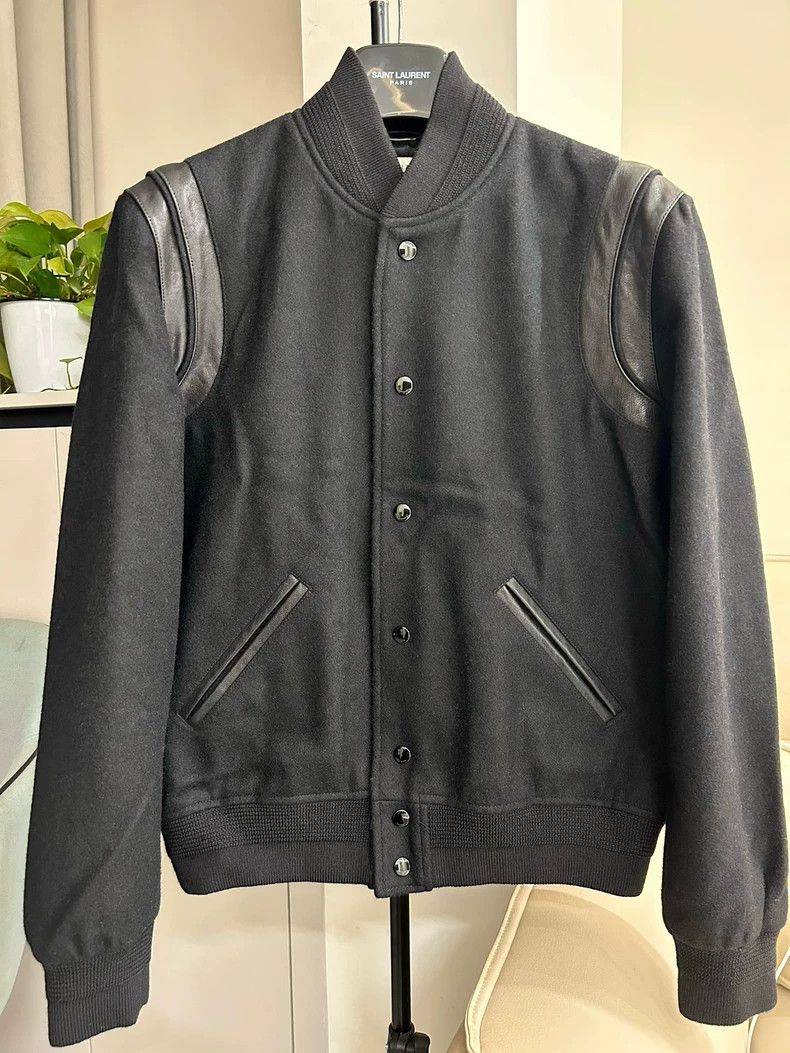 Yves Saint Laurent Saint Laruent Teddy Darth Vader Wool Pure Black Patchwork f Size US M / EU 48-50 / 2 - 1 Thumbnail