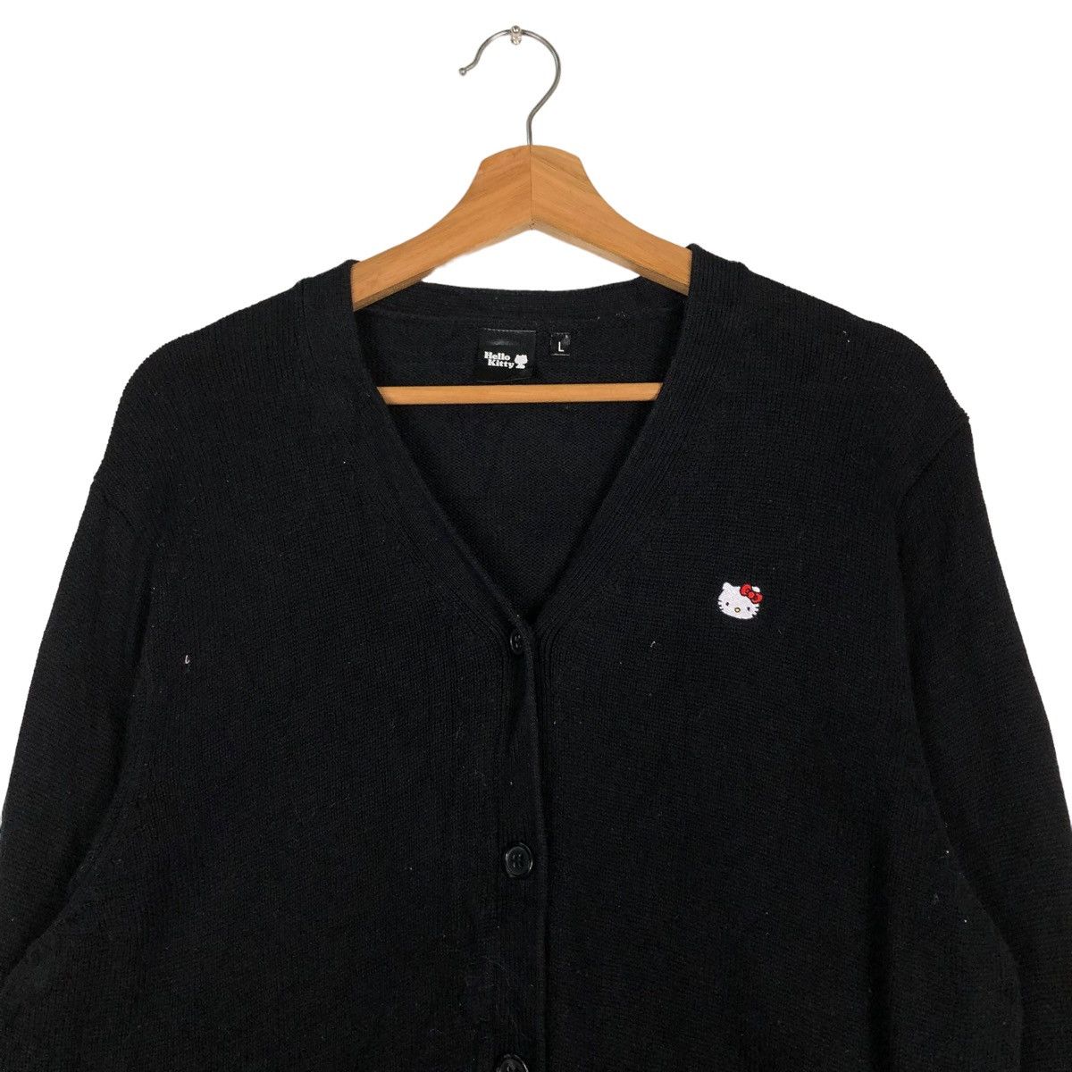 Cartoon Network 🔥VINTAGE RICH BLACK CARDIGAN JACKET HELLO KITTY CARTOON Size US L / EU 52-54 / 3 - 5 Thumbnail
