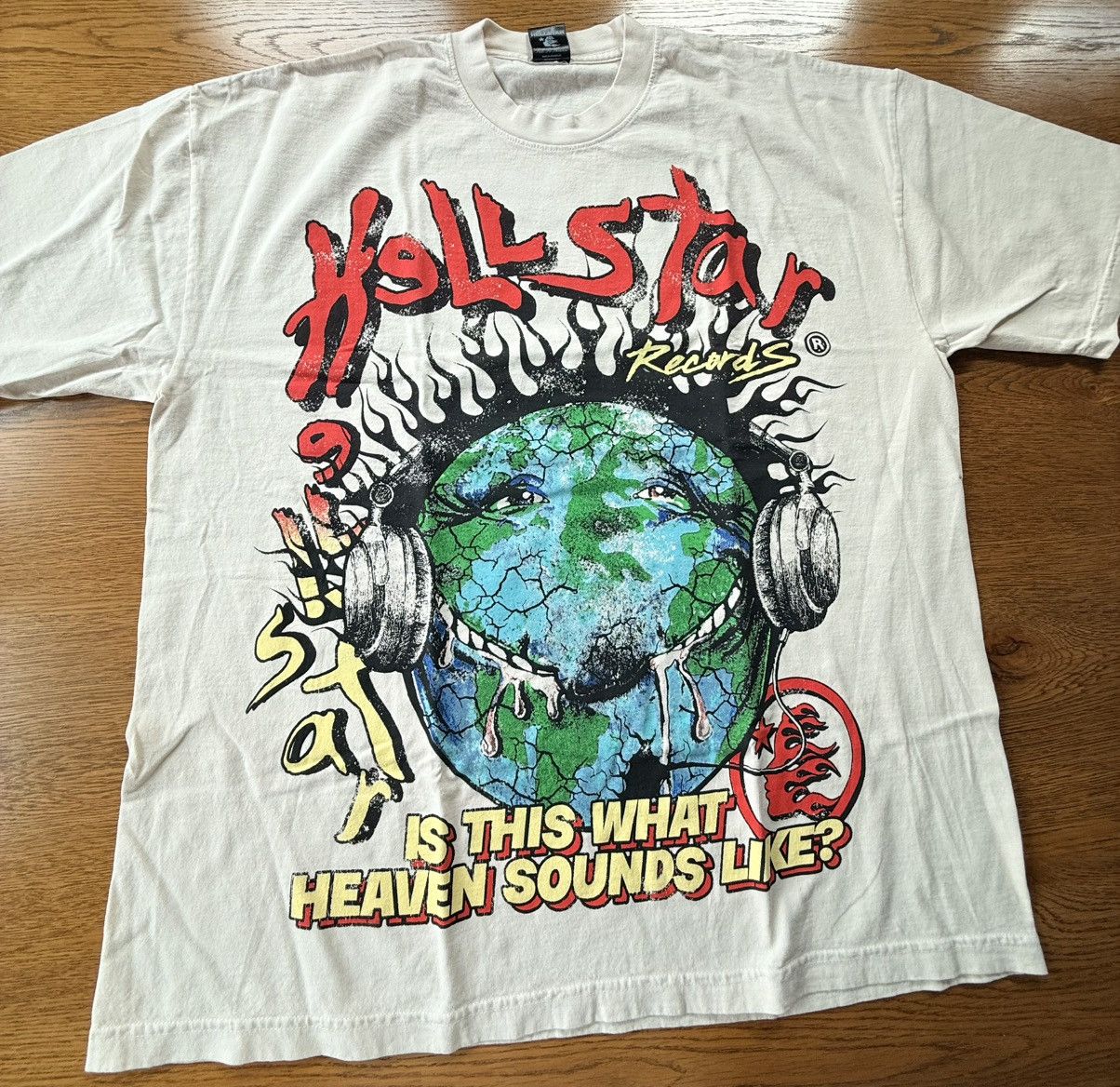HELLSTAR Hellstar Heaven on Earth Tee Cream size XL Size US XL / EU 56 / 4 - 1 Thumbnail