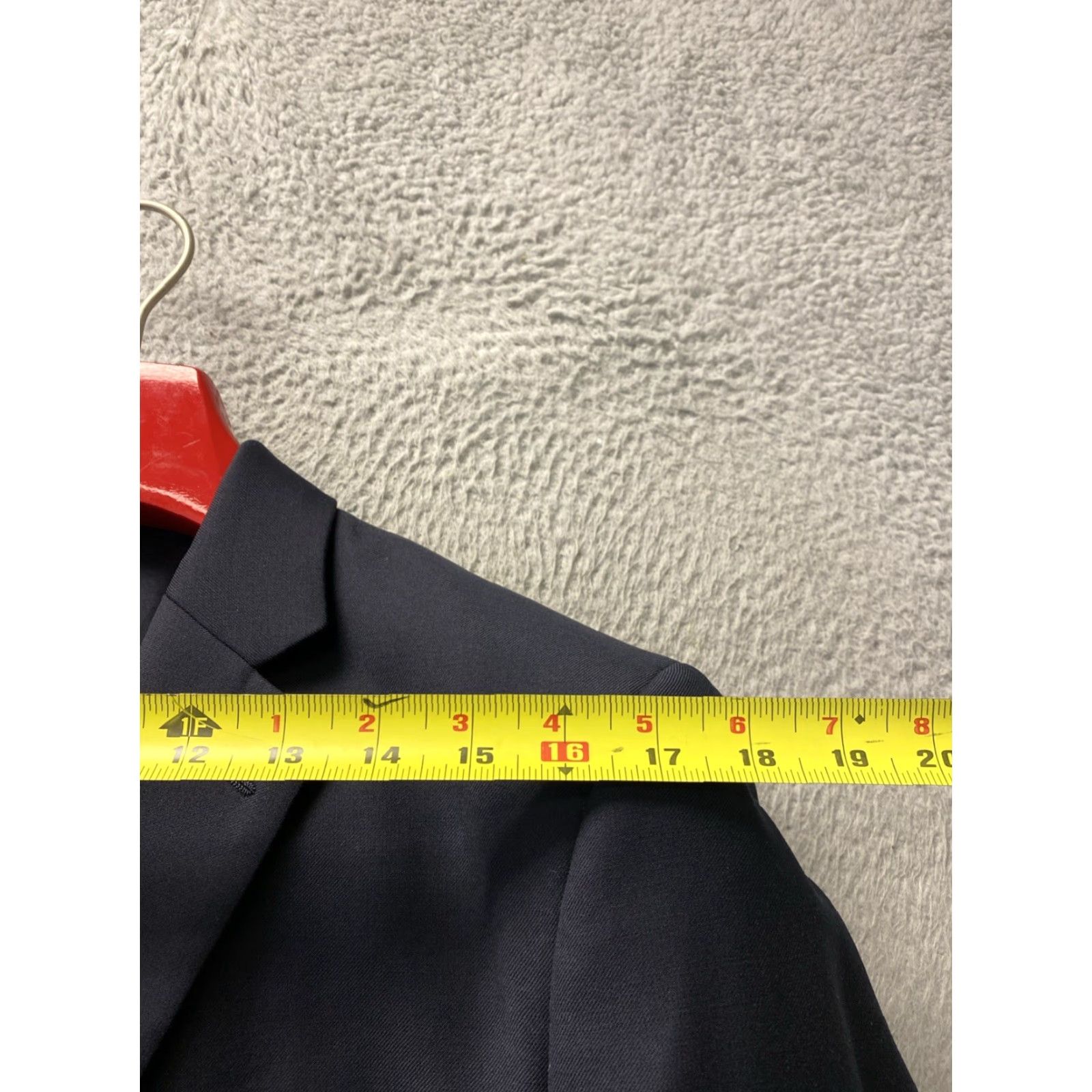Ralph Lauren VINTAGE Ralph Lauren Blazer Jacket Men 40S Wool Short Navy Blue Classic Business Wedding Mens Size 40S - 7 Thumbnail