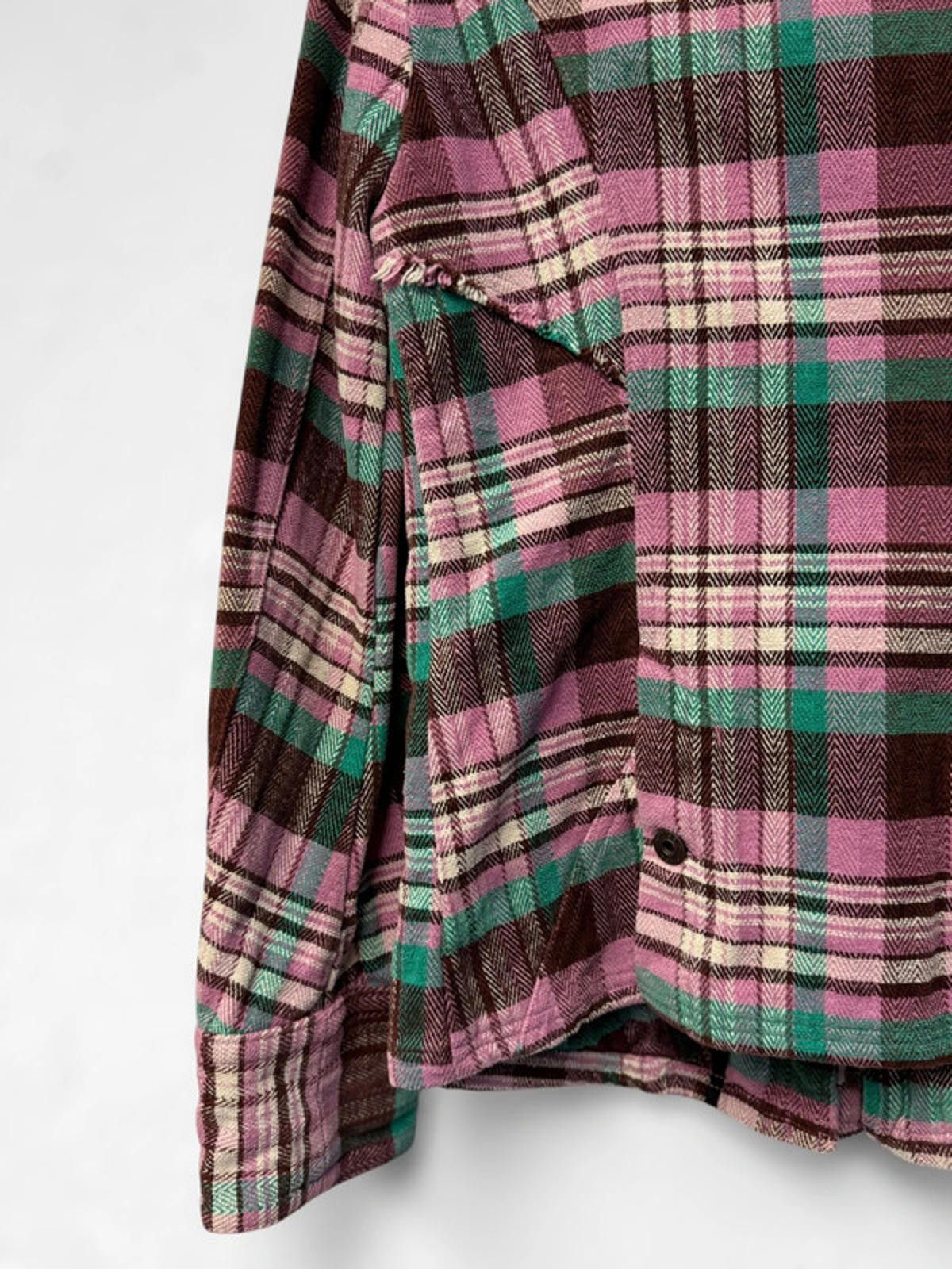 Diesel Diesel Plaid Herringbone Y2K Utility Jacket Small Pink Size S / US 4 / IT 40 - 7 Thumbnail
