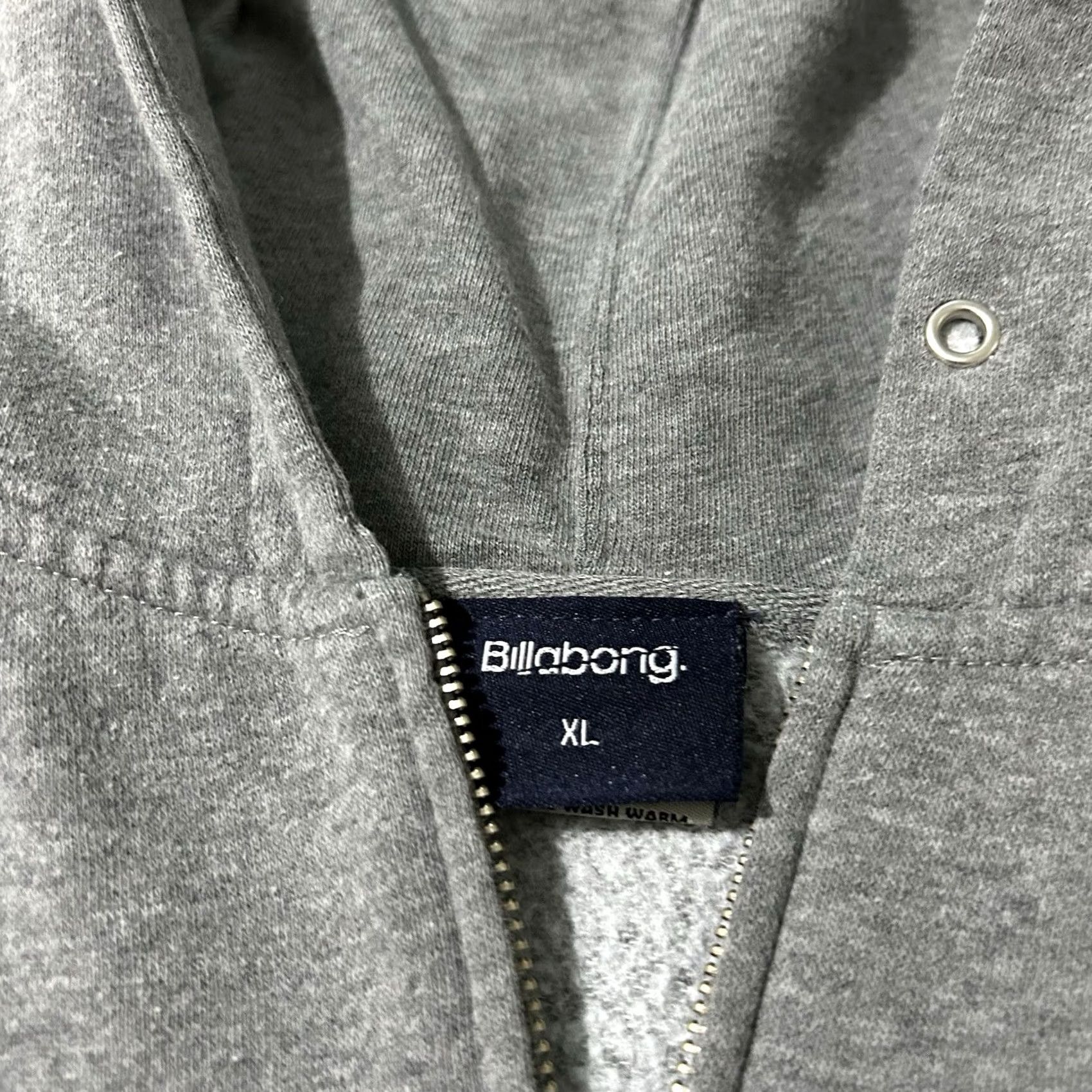 Billabong VINTAGE Billabong Surf Skate Hoodie Full Zip XL Mens Gray Size XL (Fits Smaller) Size US XL / EU 56 / 4 - 3 Thumbnail