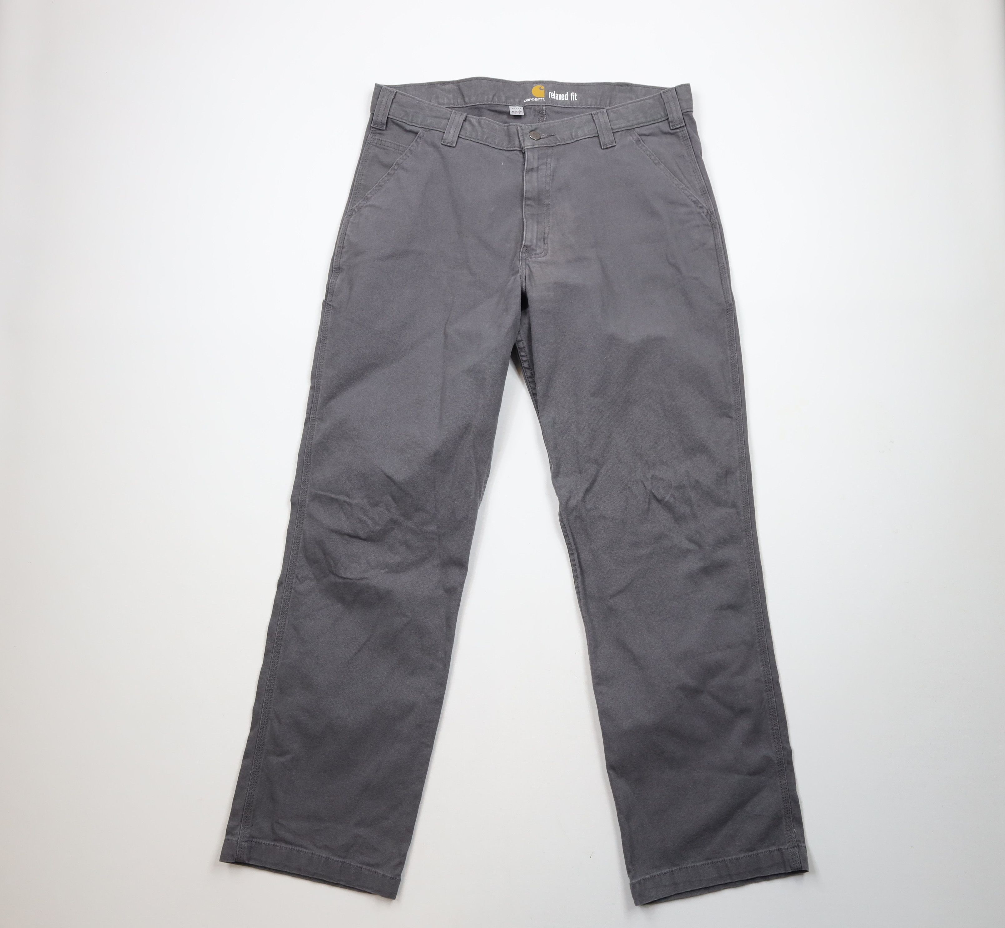 Carhartt × Vintage Vintage Y2K Carhartt Fit Wide Leg Dungaree Pants Gray Size US 36 / EU 52 - 1 Thumbnail