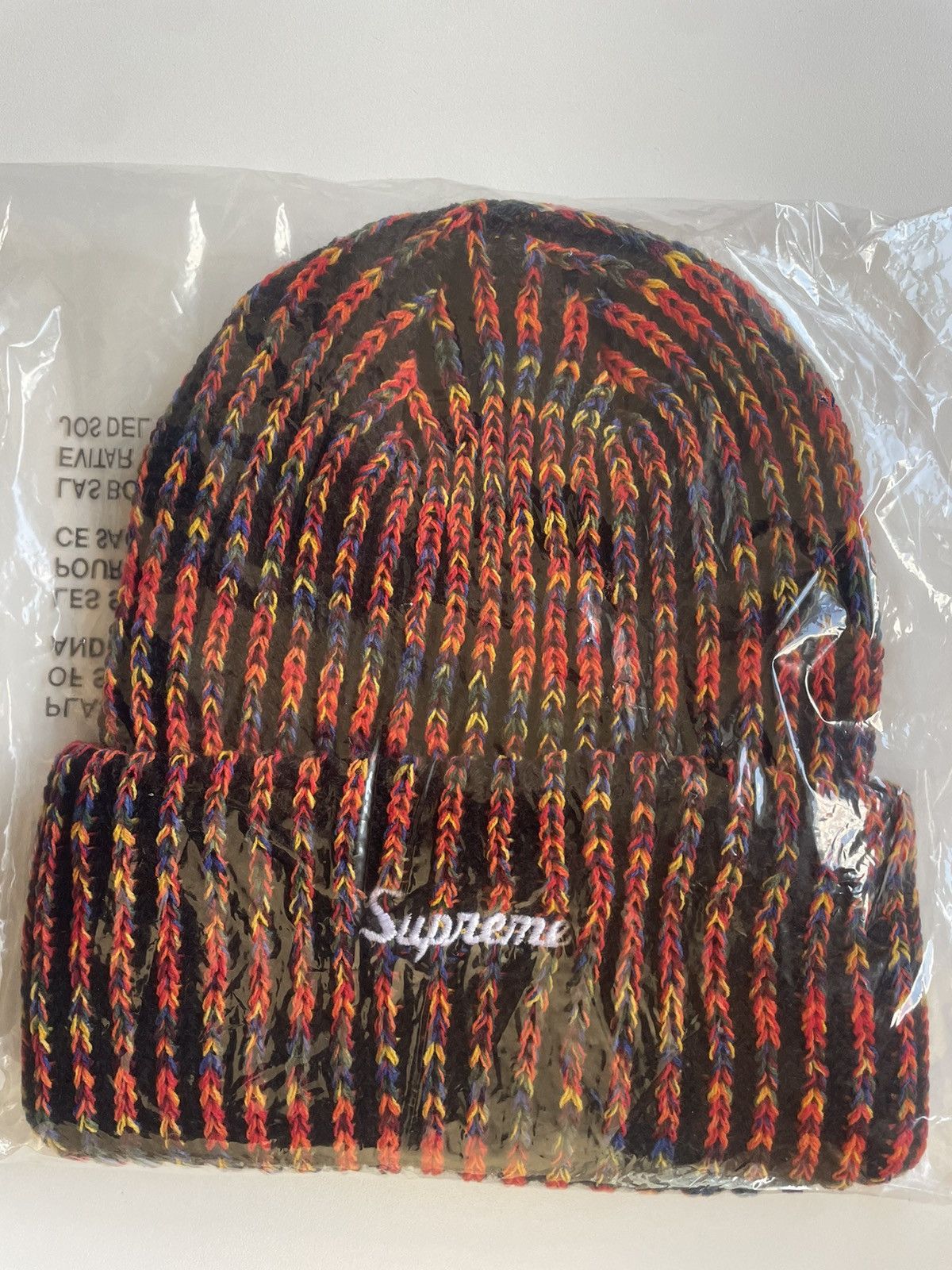 Supreme Supreme FW25 Rainbow Loose Gauge Beanie BLACK Size ONE SIZE - 1 Thumbnail