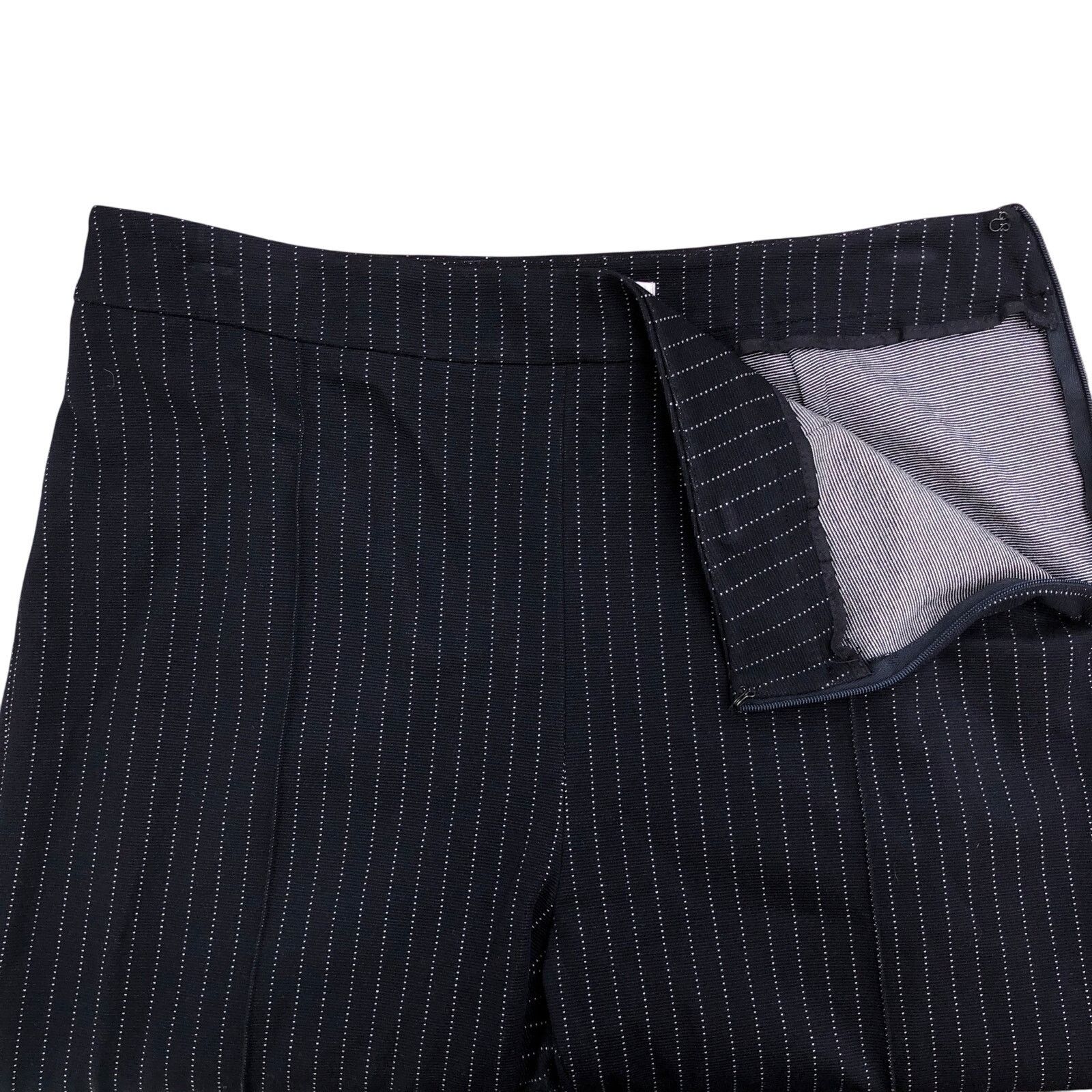 Max Mara Max Mara Size 42 US 12 Pants Pinstripe Stretch Viscose Zip Size 34" / US 12 / IT 48 - 12 Thumbnail
