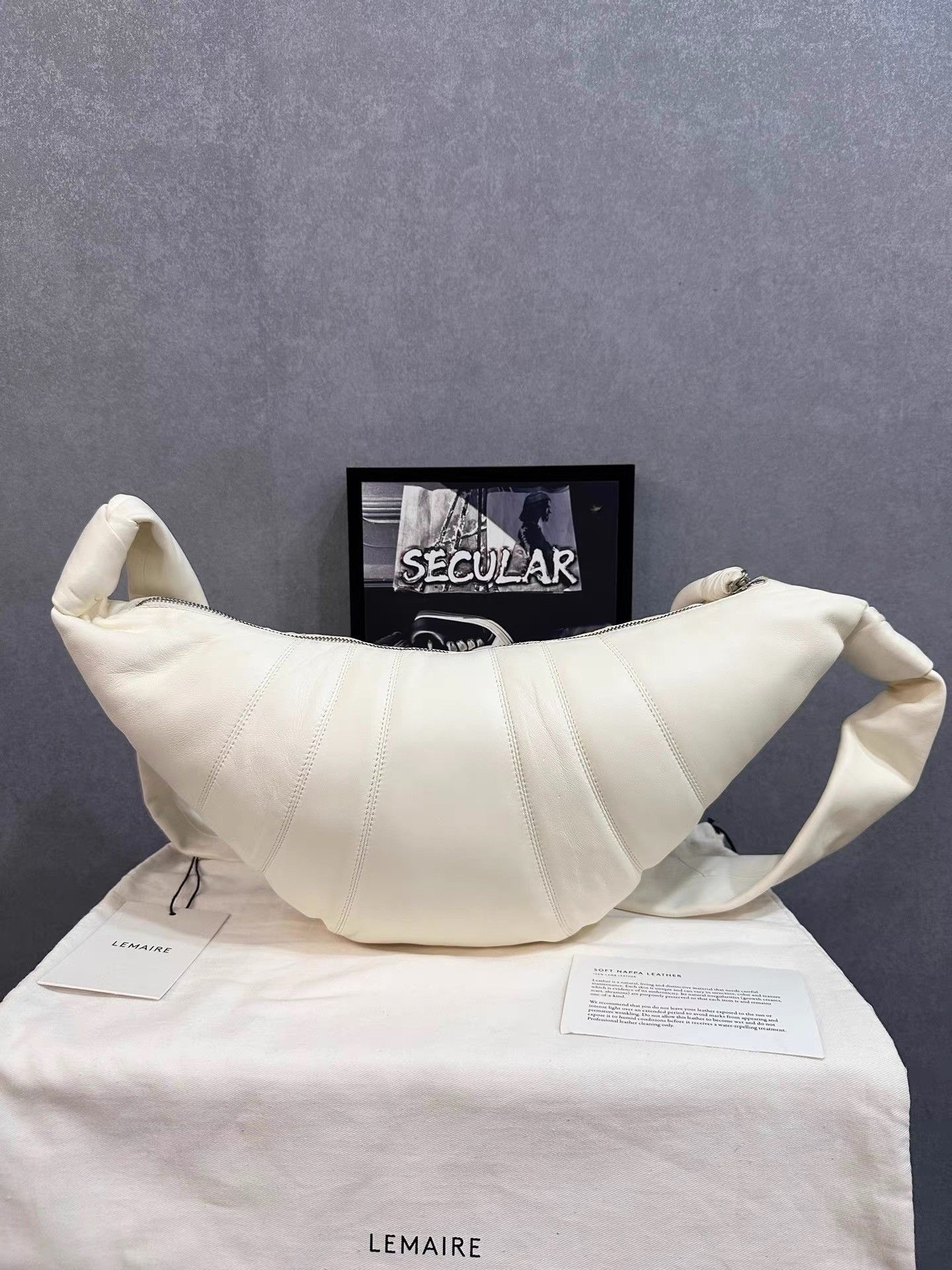 Lemaire Lemaire Brand New White Medium Croissant Bag K34 Size ONE SIZE - 2 Thumbnail