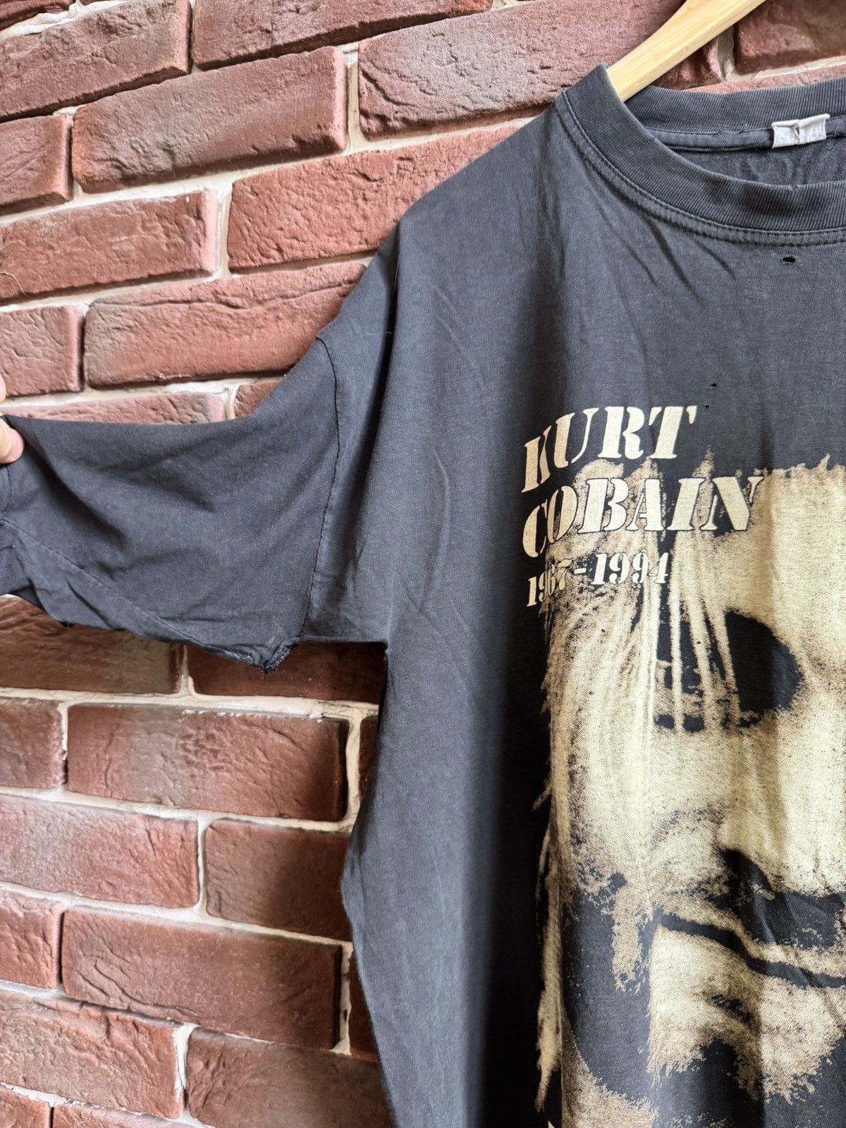 Band Tees Vintage 90s Nirvana Kurt Cobain I Hate Myself Band T-shirt Size US XL / EU 56 / 4 - 5 Thumbnail