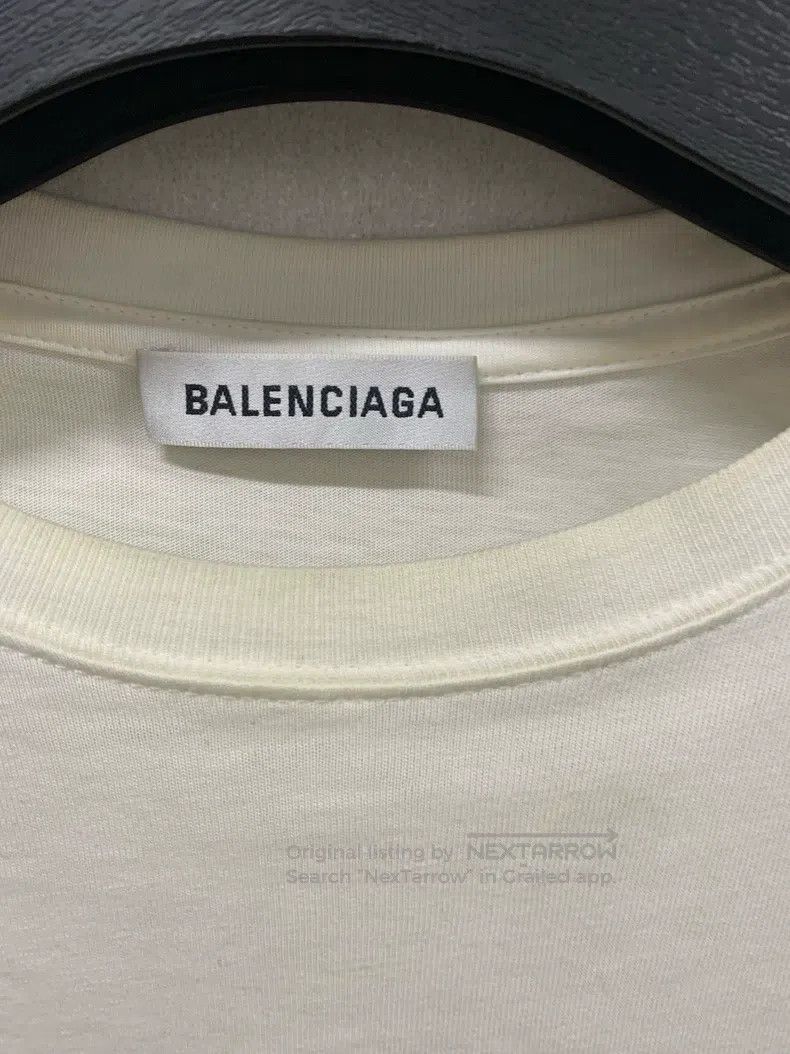 Balenciaga Balenciaga White Classic Small Printed Logo Pocket Short S Size US S / EU 44-46 / 1 - 2 Thumbnail