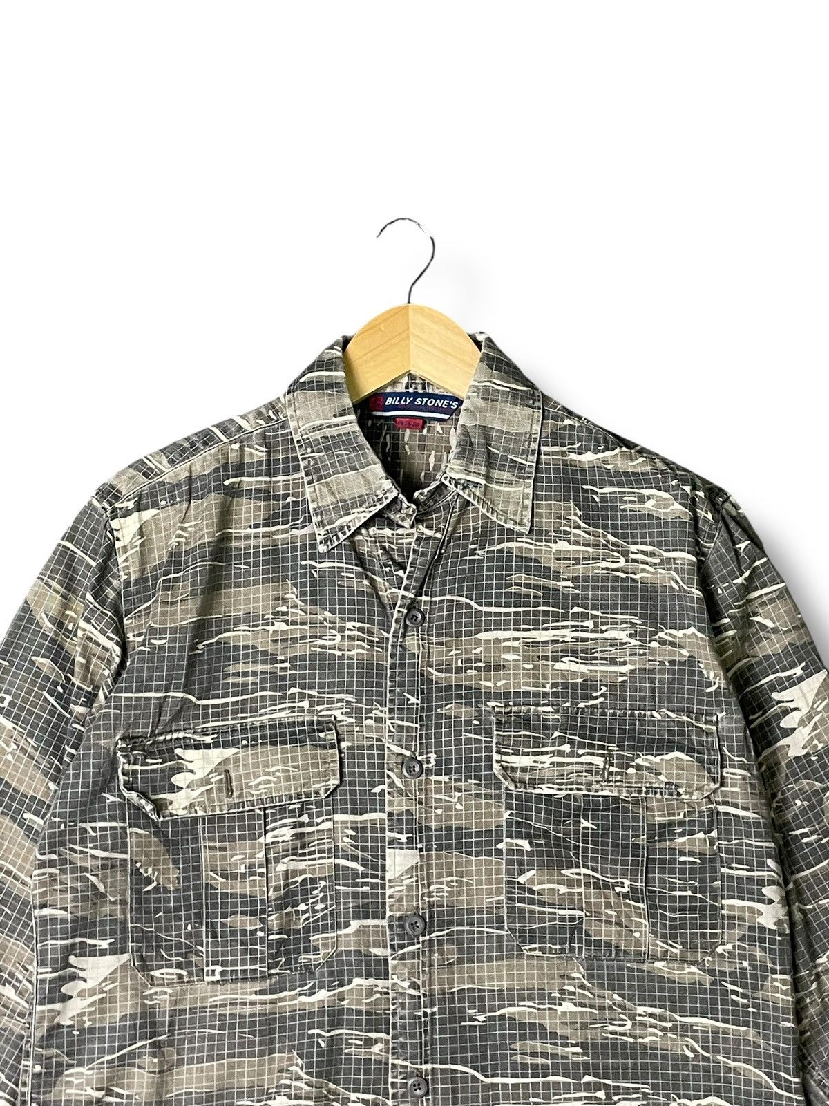 Japanese Brand Billy Stones Military Button Up Shirts (51) Size US M / EU 48-50 / 2 - 2 Thumbnail