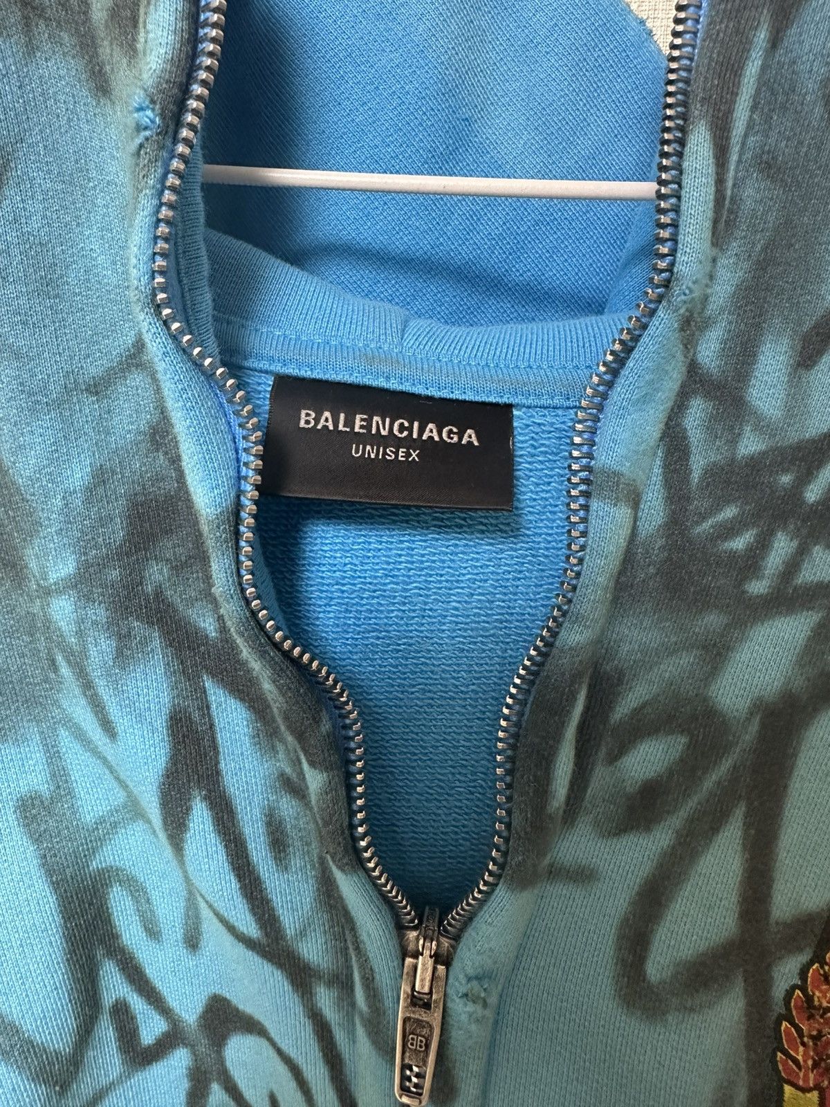 Balenciaga Balenciaga Skater Hoodie Blue Size US XS / EU 42 / 0 - 6 Thumbnail