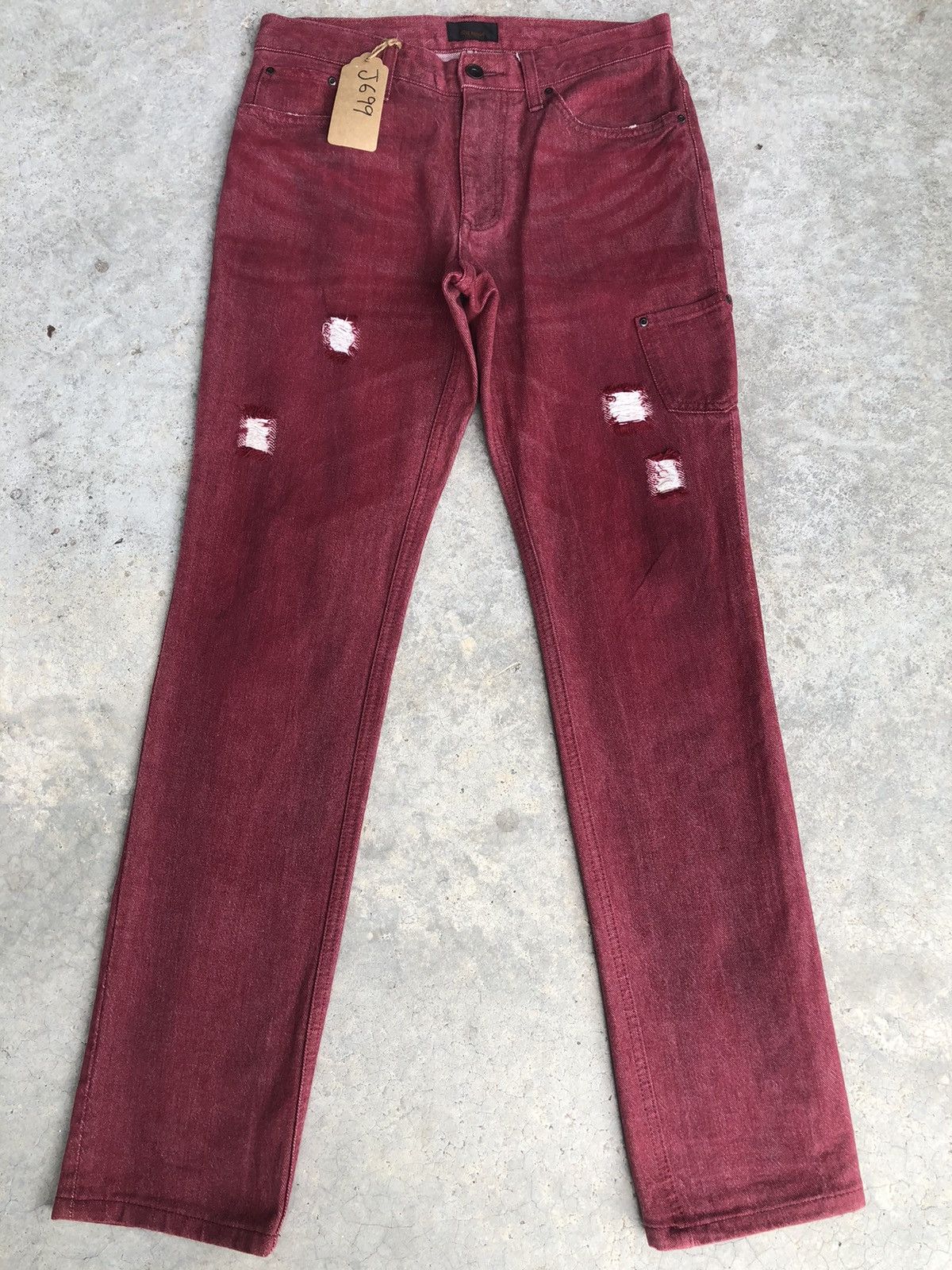Issey Miyake Distressed Jeans Tete Homme Skinny Jeans Japanese Size US 30 / EU 46 - 1 Thumbnail